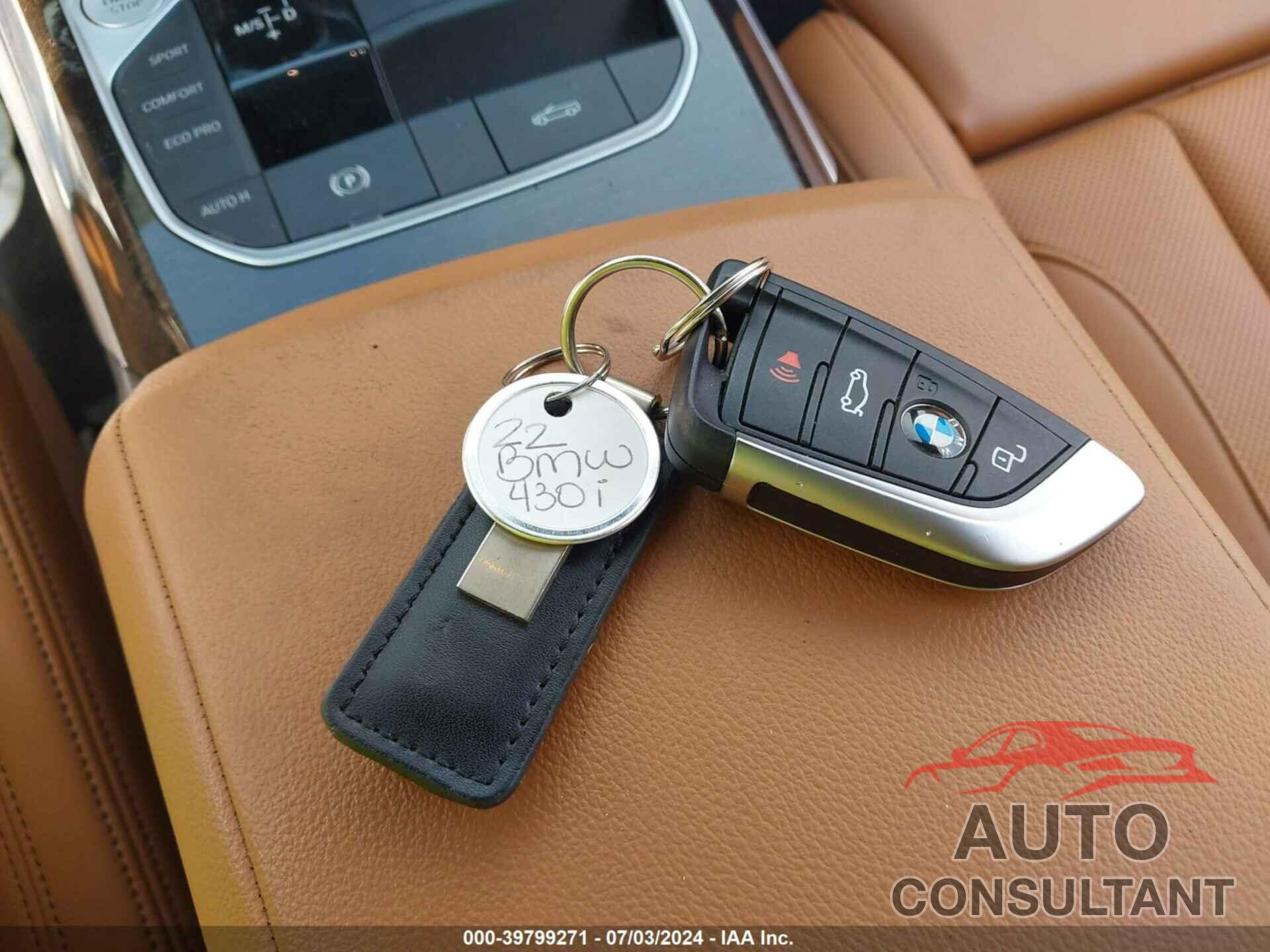 BMW 430I 2022 - WBA23AT01NCK81410
