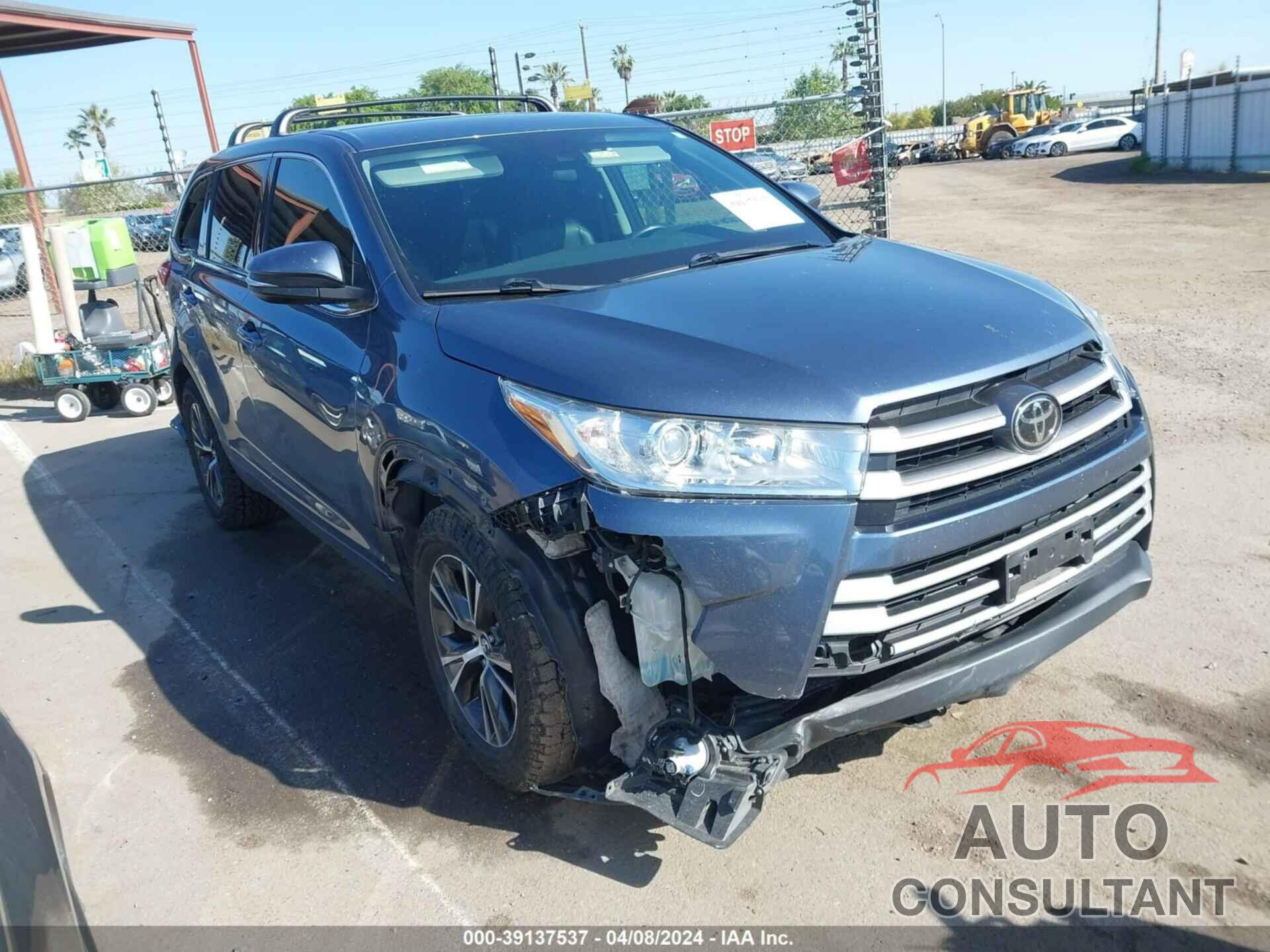 TOYOTA HIGHLANDER 2017 - 5TDZZRFH0HS206555