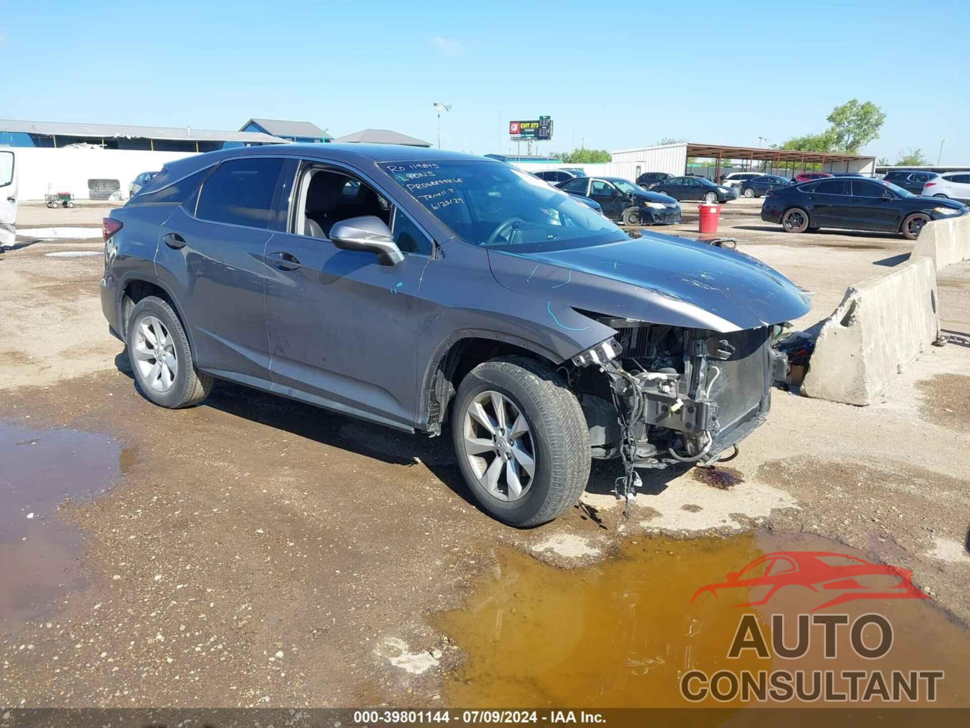 LEXUS RX 350 2017 - 2T2BZMCA8HC134116