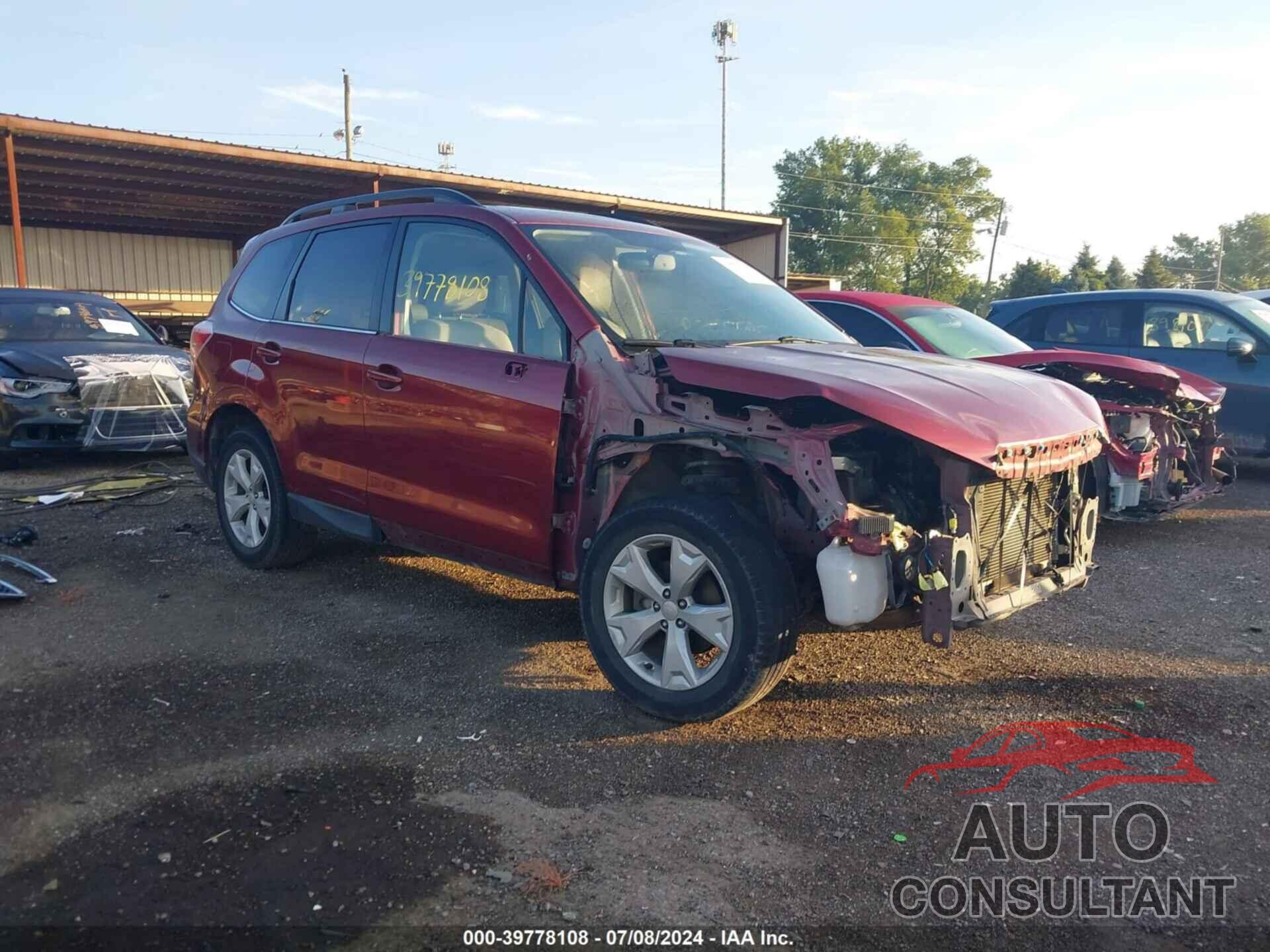 SUBARU FORESTER 2016 - JF2SJAHC5GH428718