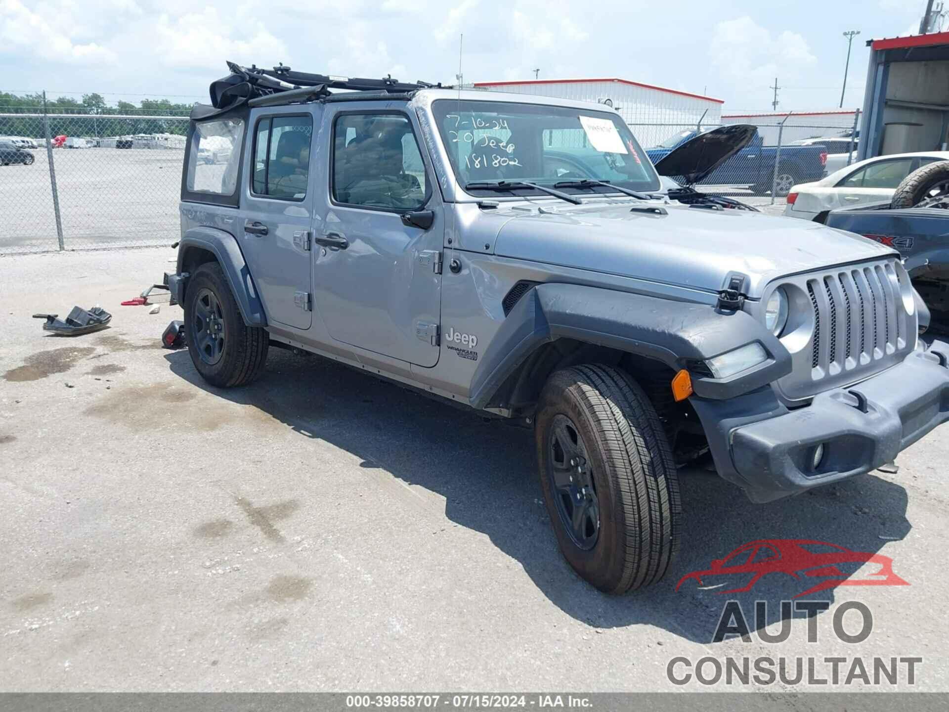 JEEP WRANGLER UNLIMITED 2020 - 1C4HJXDN6LW181802