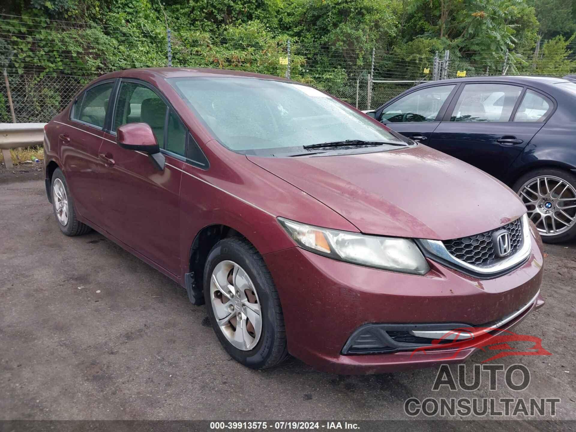 HONDA CIVIC 2013 - 2HGFB2F59DH549914