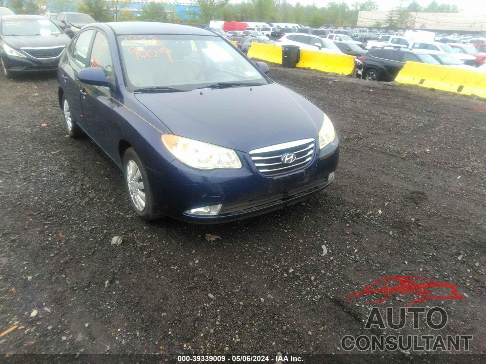 HYUNDAI ELANTRA 2010 - KMHDU4AD9AU858782