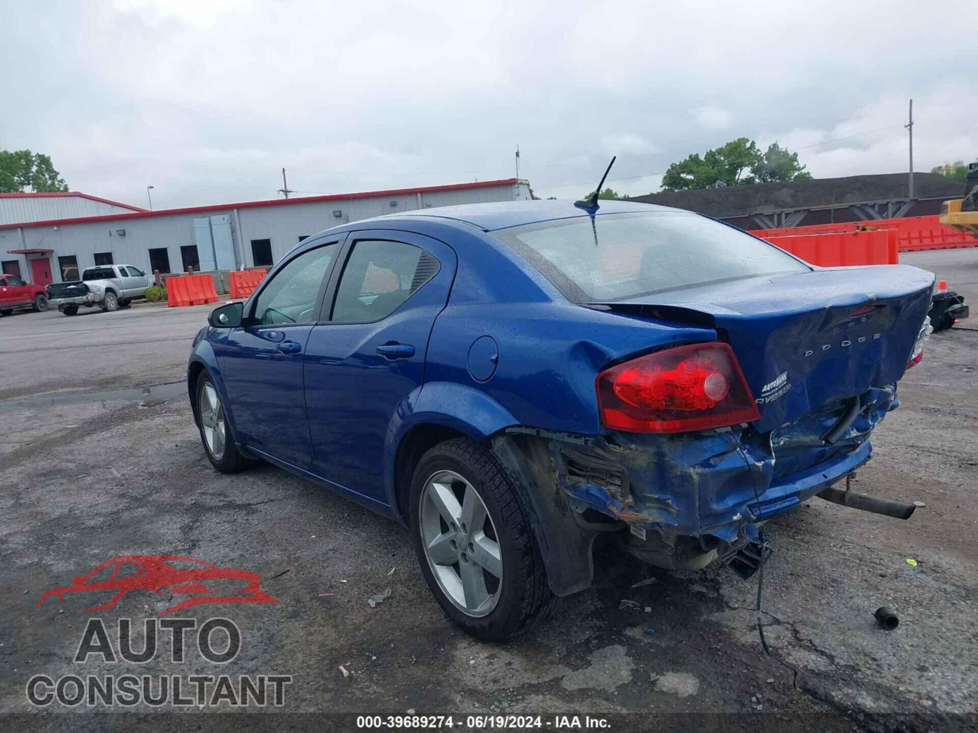 DODGE AVENGER 2013 - 1C3CDZAB3DN710092