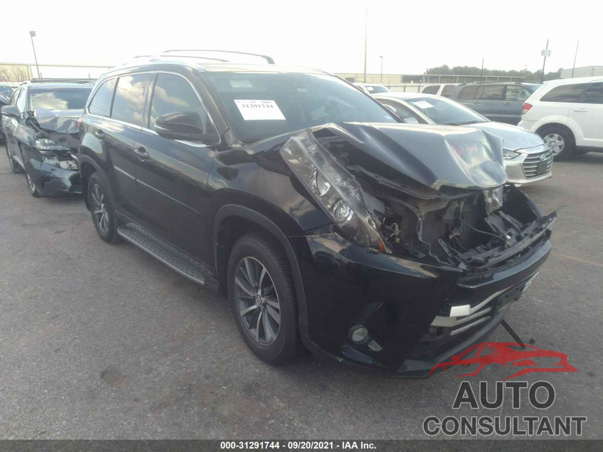 TOYOTA HIGHLANDER 2017 - 5TDJZRFH0HS469531