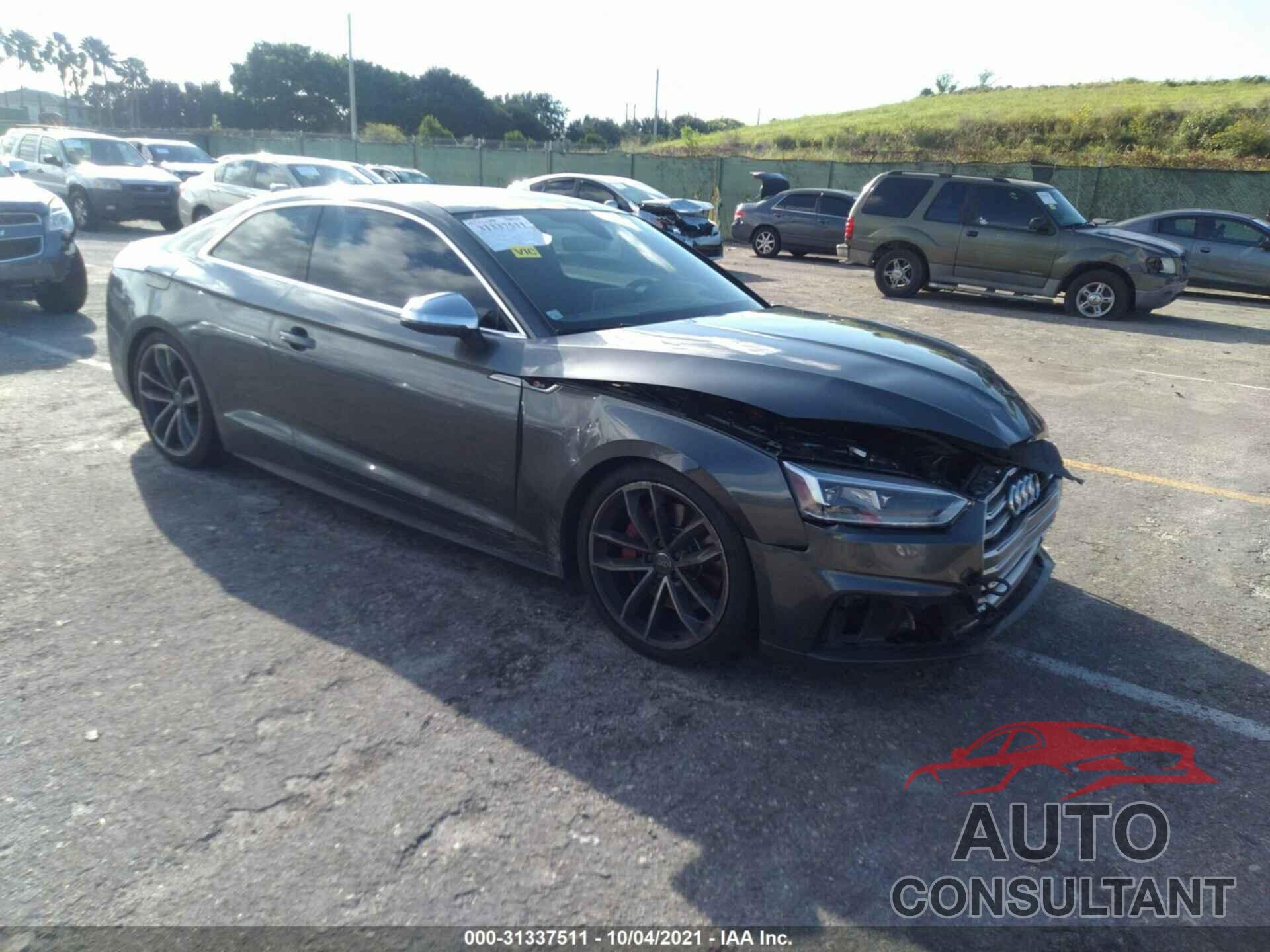 AUDI S5 COUPE 2018 - WAUR4AF57JA010506