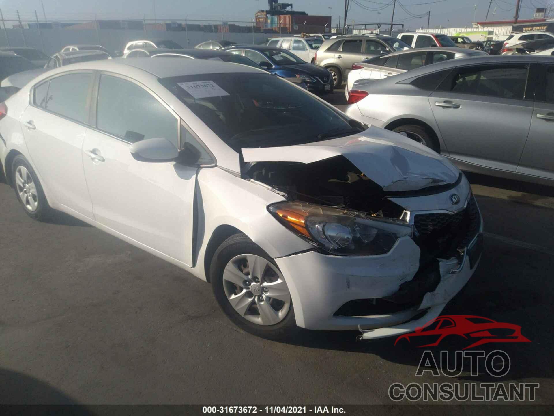 KIA FORTE 2016 - KNAFK4A61G5507868