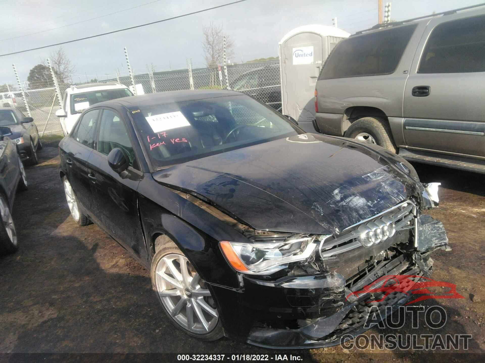 AUDI A3 2016 - WAUA7GFF9G1097205