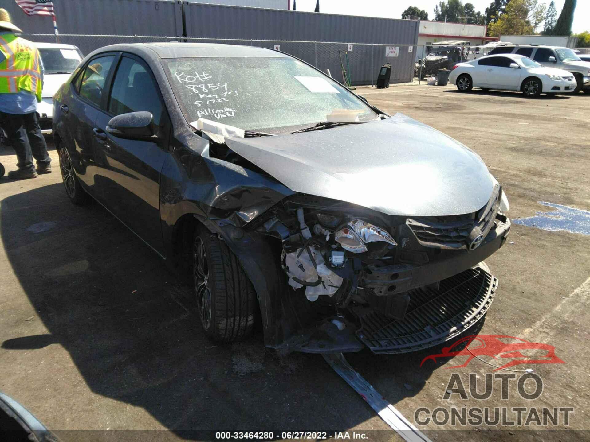 TOYOTA COROLLA 2016 - 2T1BURHE6GC572322