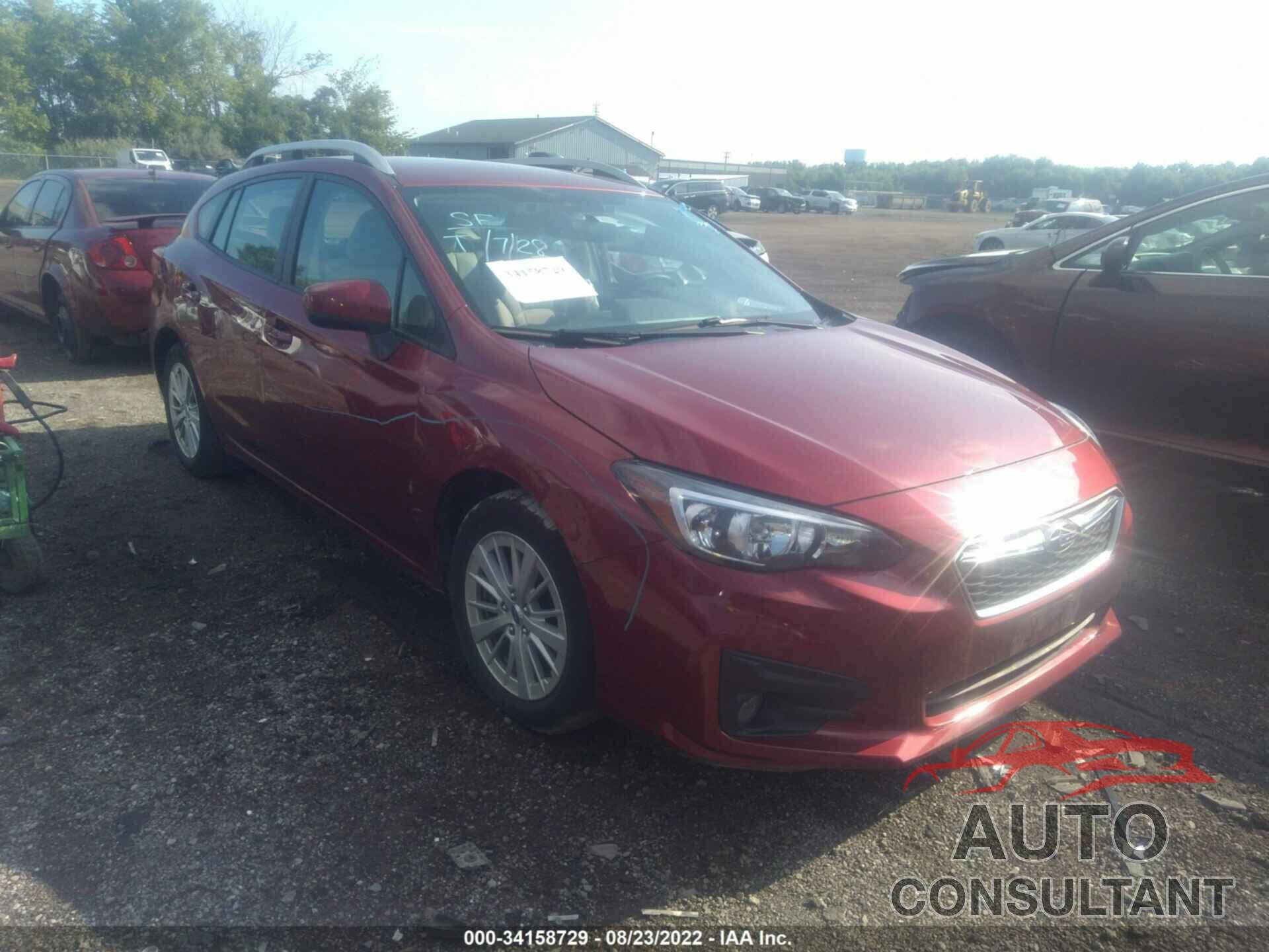 SUBARU IMPREZA 2018 - 4S3GTAD66J3717397