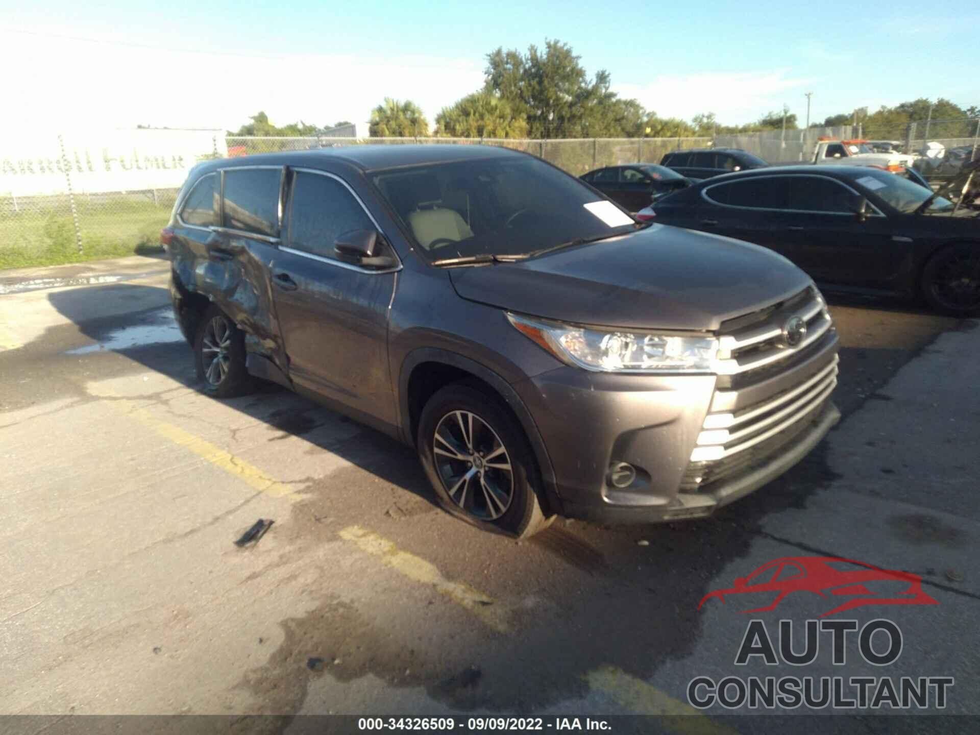 TOYOTA HIGHLANDER 2019 - 5TDZARFHXKS048305