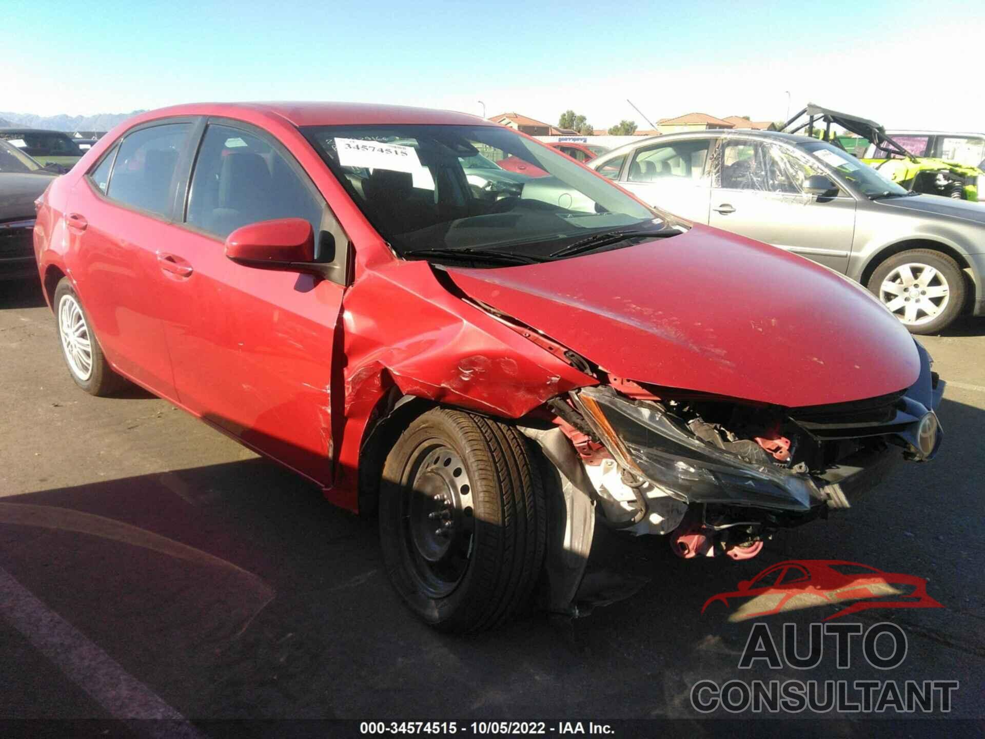 TOYOTA COROLLA 2018 - 2T1BURHE9JC021101