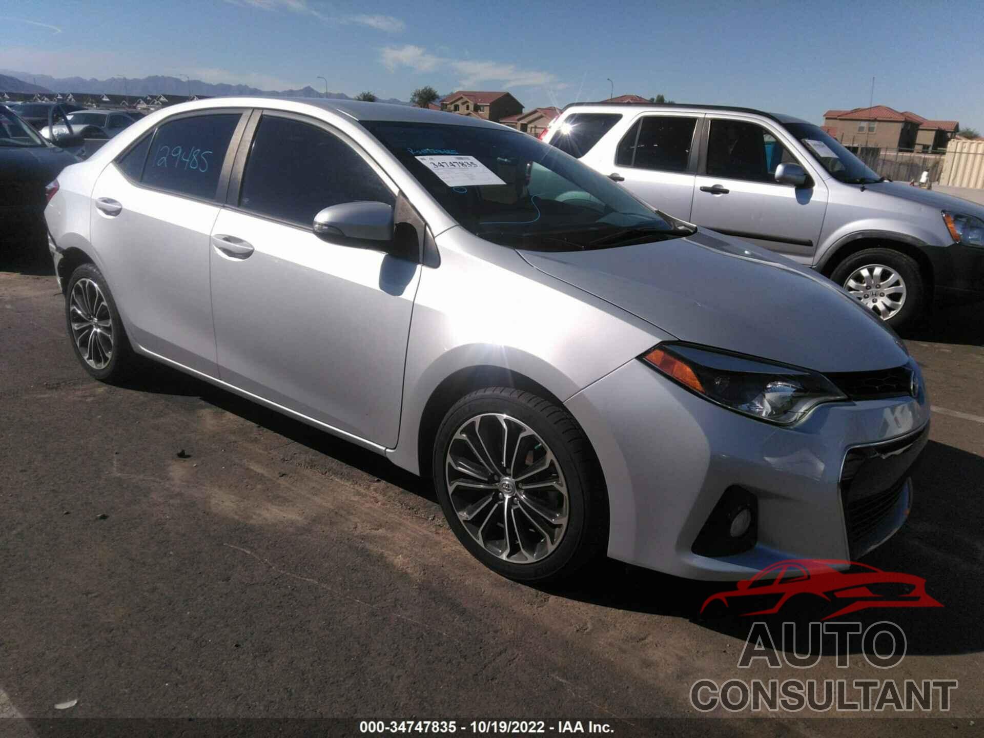 TOYOTA COROLLA 2016 - 2T1BURHE7GC733695