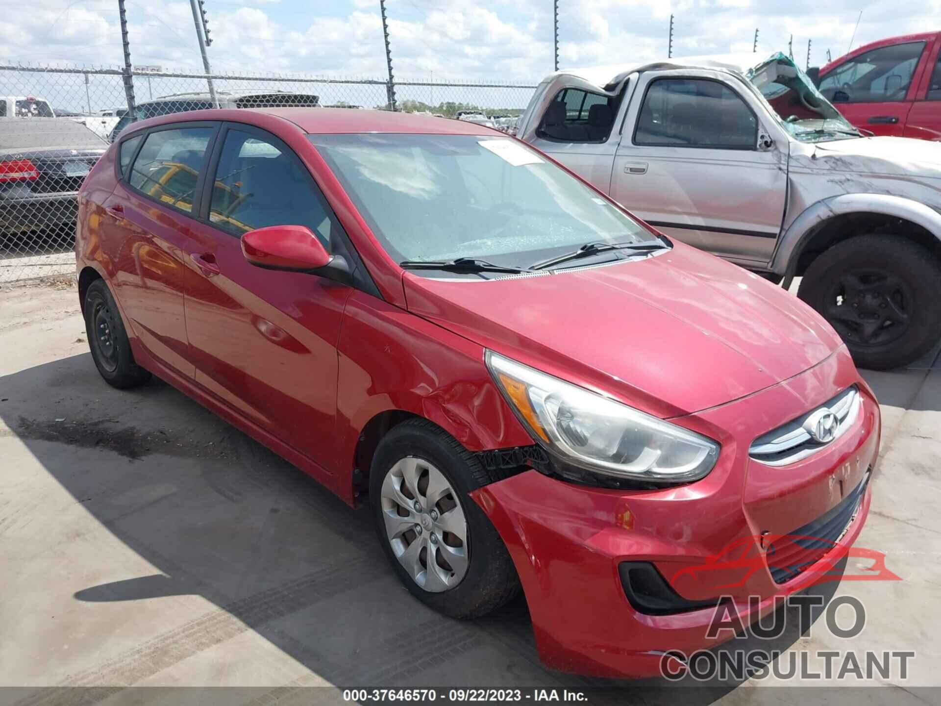 HYUNDAI ACCENT 2017 - KMHCT5AE6HU363432