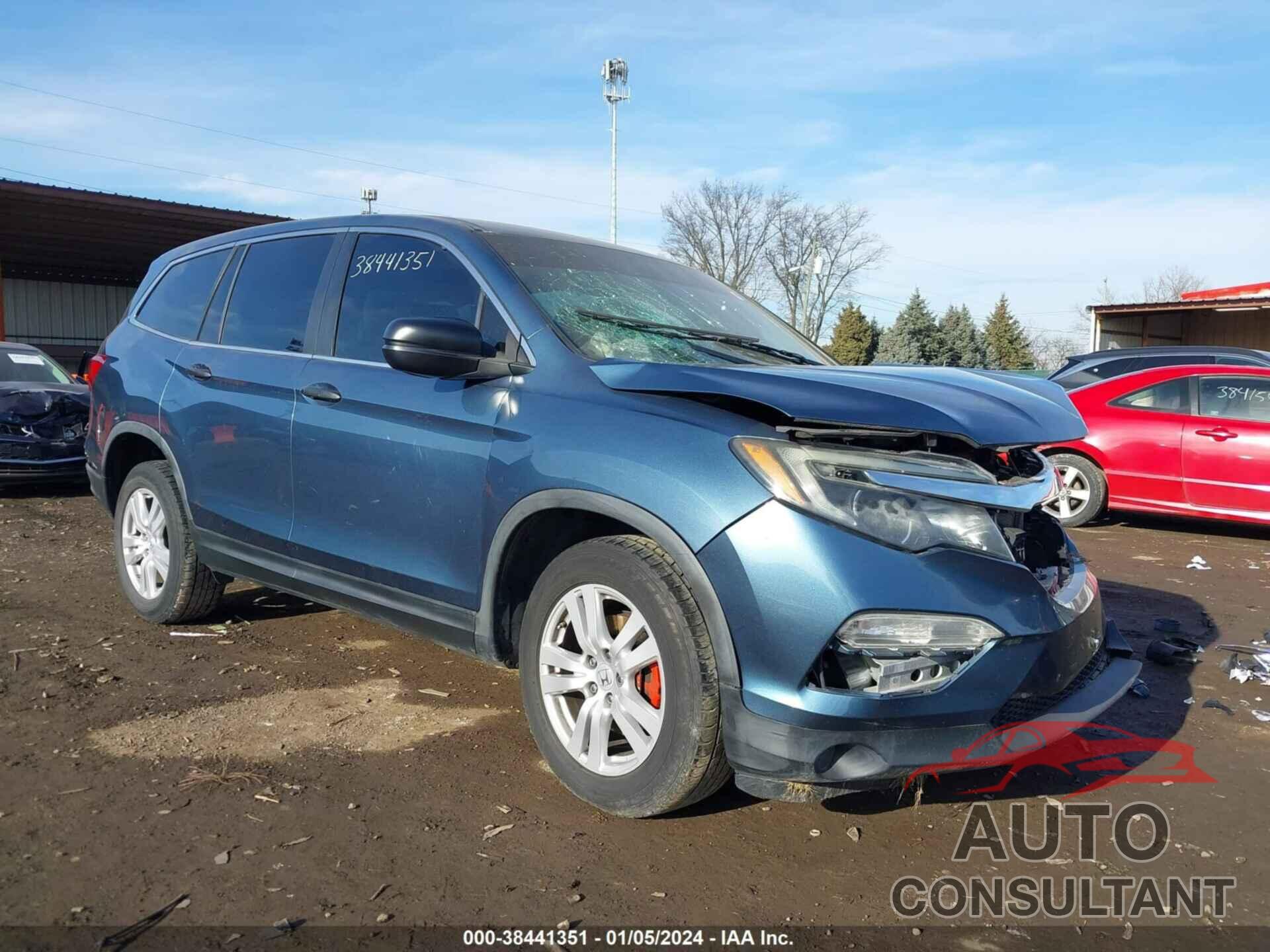 HONDA PILOT 2016 - 5FNYF6H16GB014546