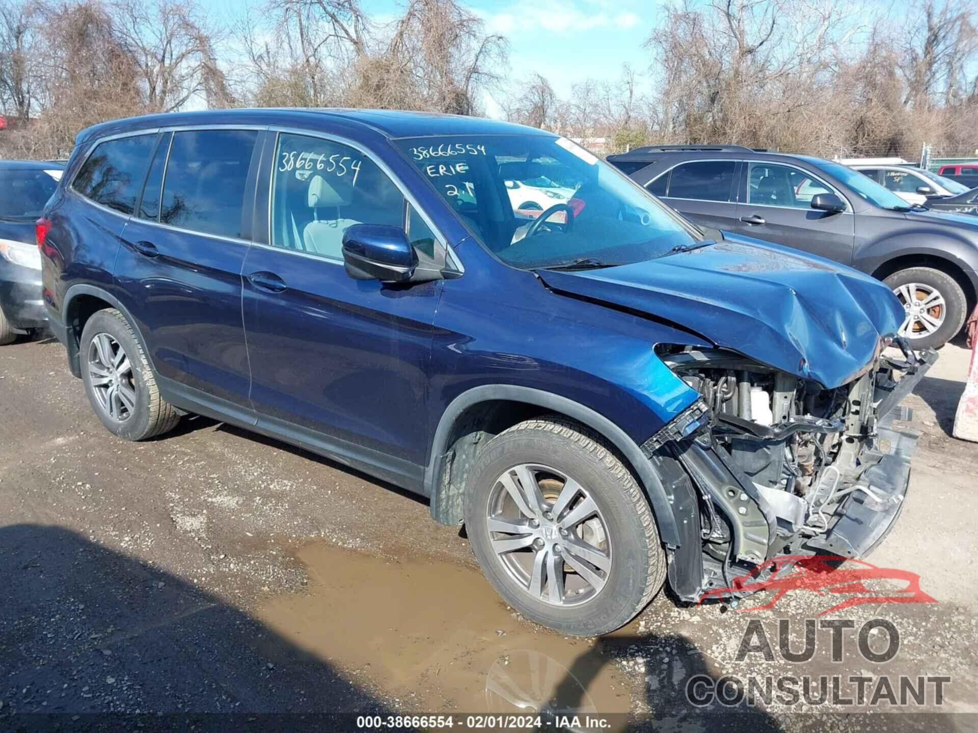 HONDA PILOT 2017 - 5FNYF6H57HB069544