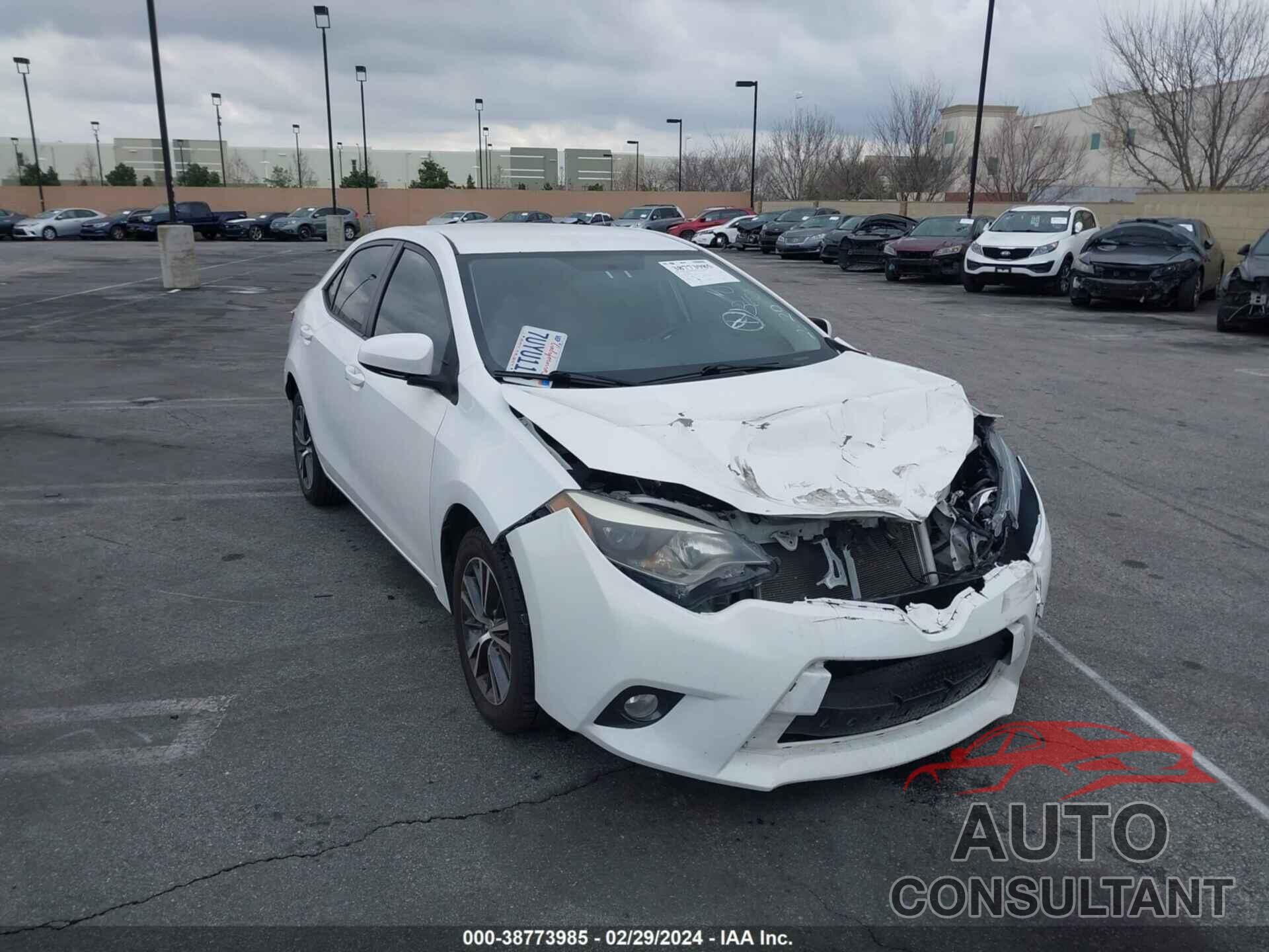 TOYOTA COROLLA 2016 - 5YFBURHE5GP559187