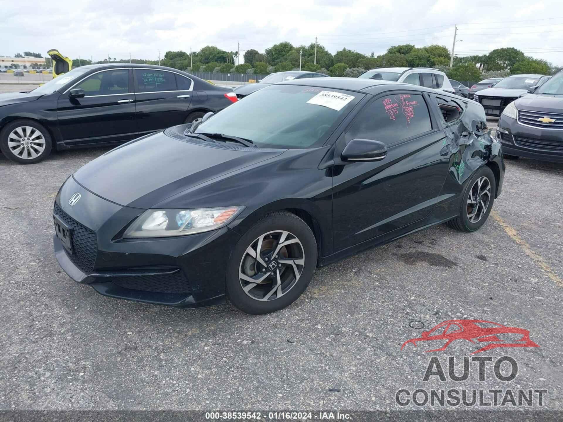 HONDA CR-Z 2016 - JHMZF1D43GS001407