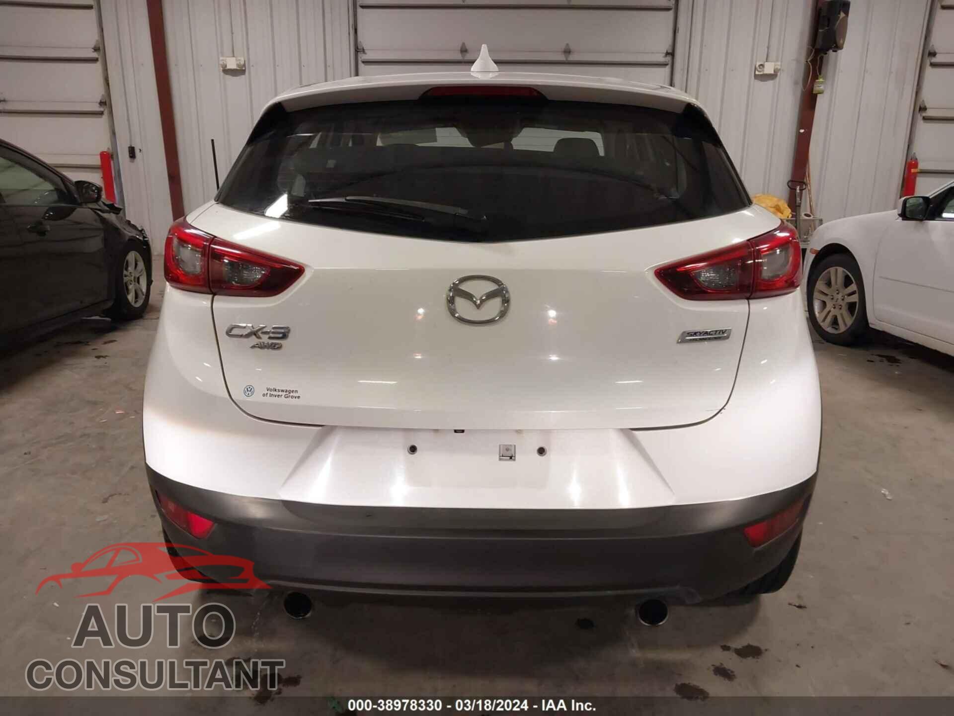 MAZDA CX-3 2016 - JM1DKBD73G0113398