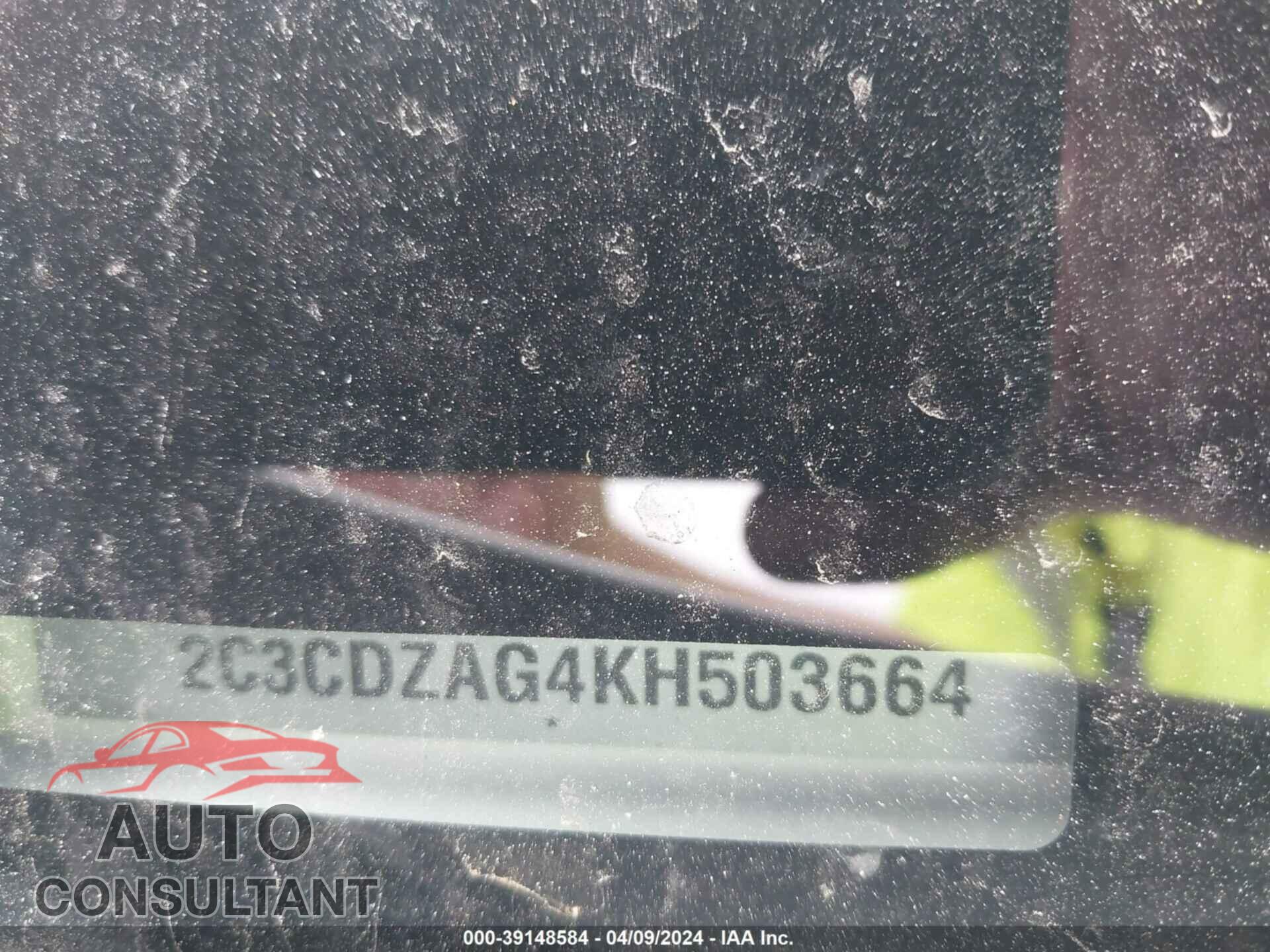 DODGE CHALLENGER 2019 - 2C3CDZAG4KH503664