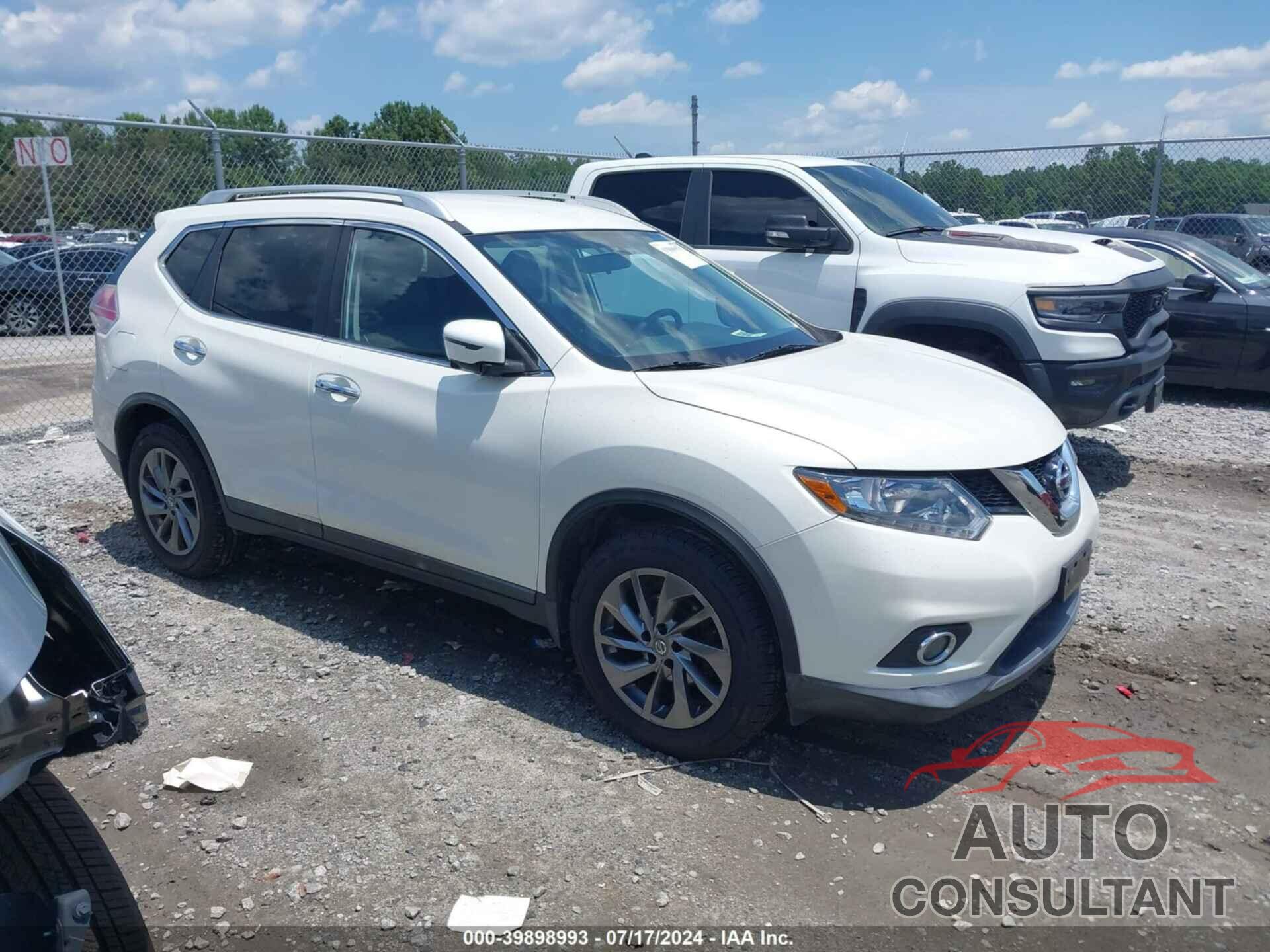 NISSAN ROGUE 2016 - KNMAT2MT5GP702540