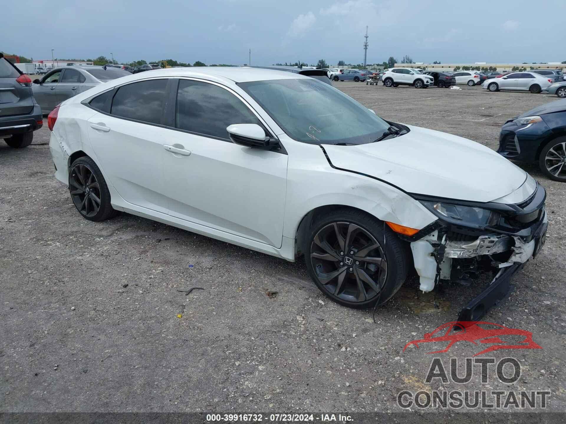 HONDA CIVIC 2019 - 2HGFC2F82KH504947