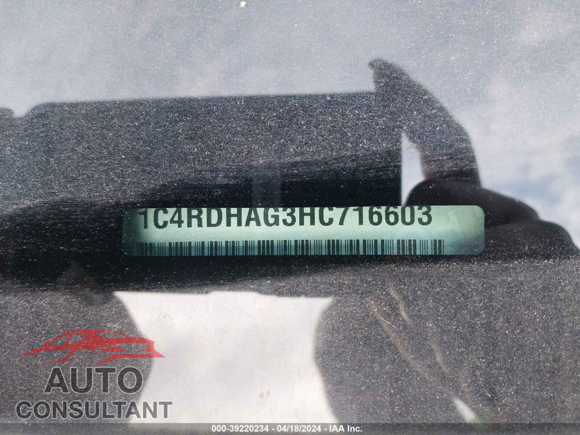 DODGE DURANGO 2017 - 1C4RDHAG3HC716603