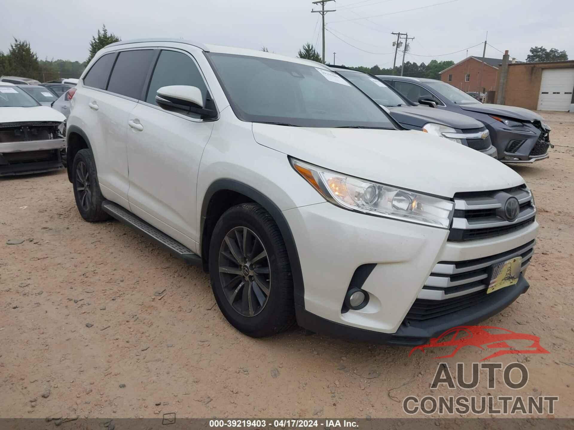 TOYOTA HIGHLANDER 2017 - 5TDJZRFH2HS513383