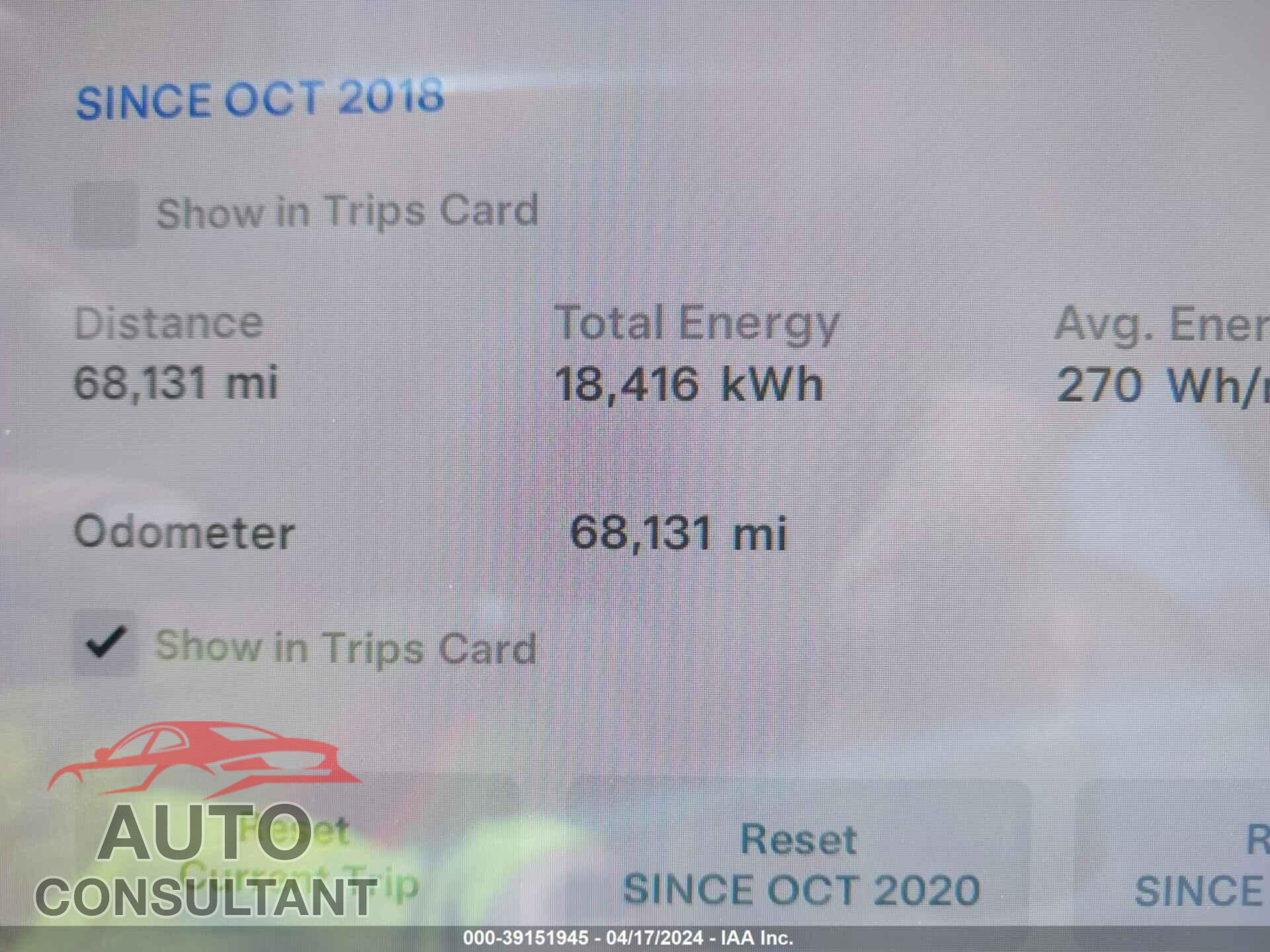 TESLA MODEL 3 2018 - 5YJ3E1EBXJF097161