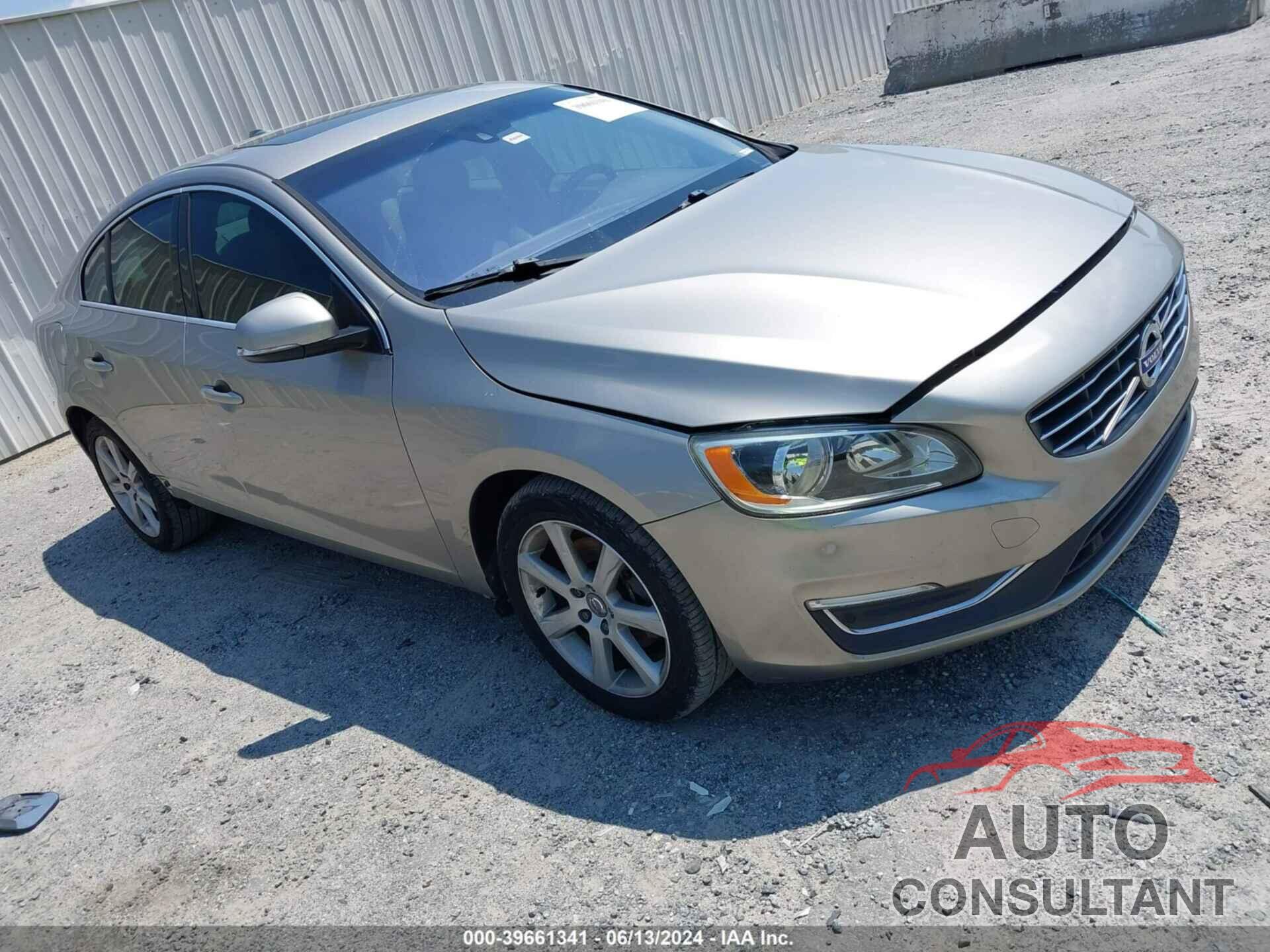 VOLVO S60 2016 - YV126MFK4G2391475