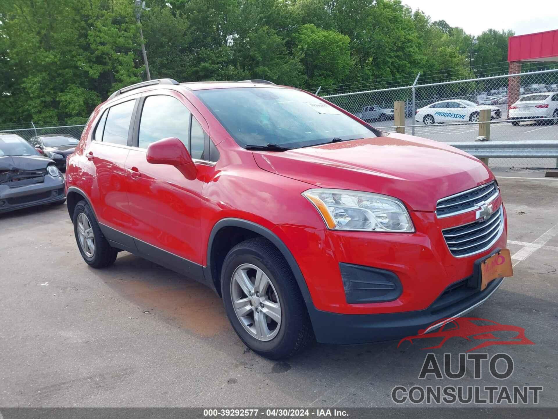 CHEVROLET TRAX 2016 - KL7CJPSB6GB755182