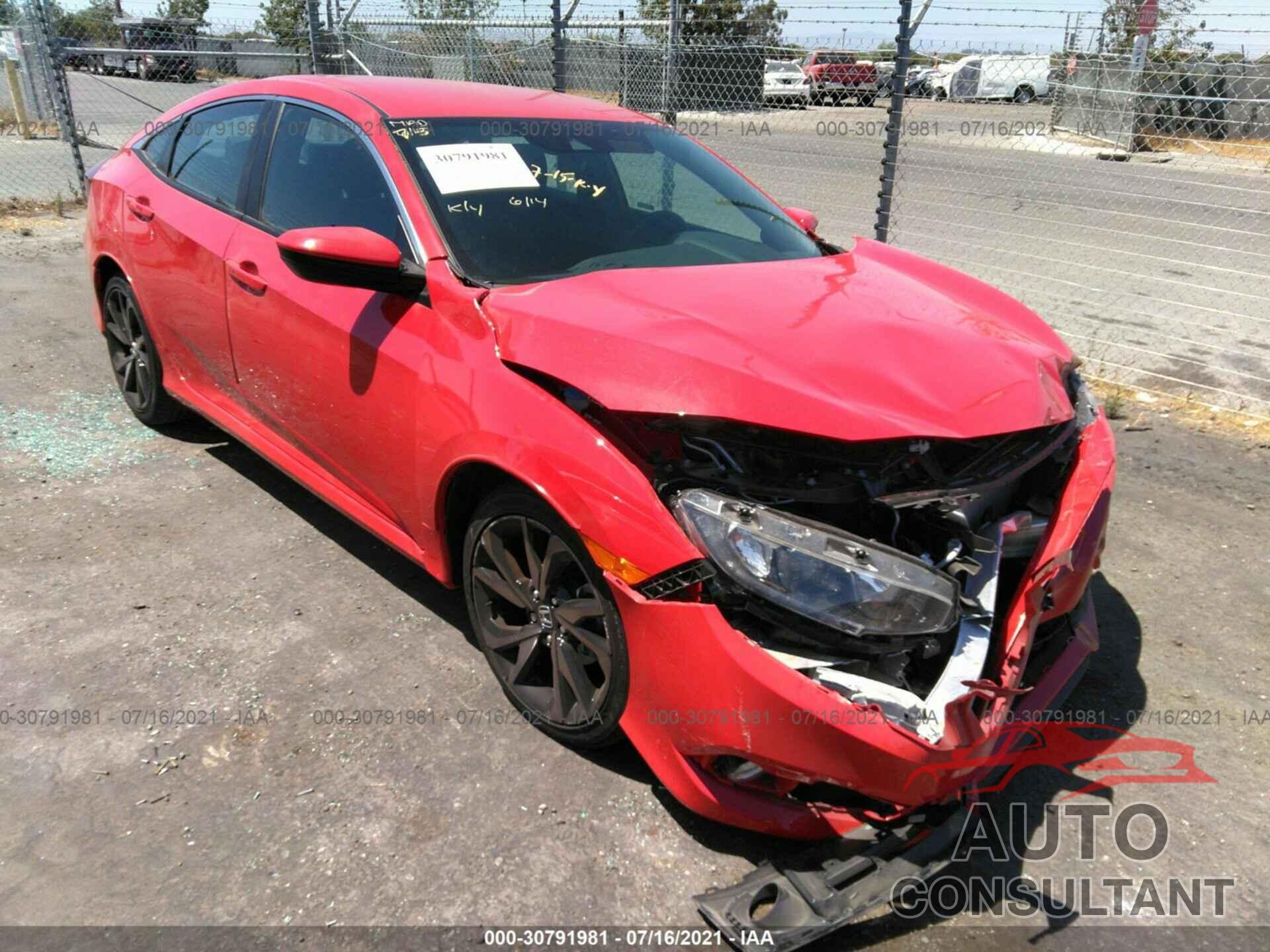 HONDA CIVIC SEDAN 2020 - 2HGFC2F89LH502467