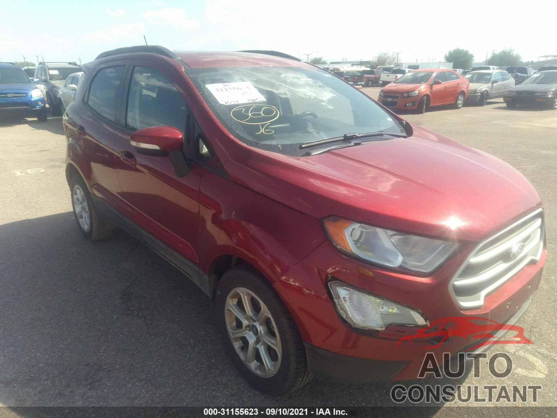 FORD ECOSPORT 2018 - MAJ3P1TE5JC200545