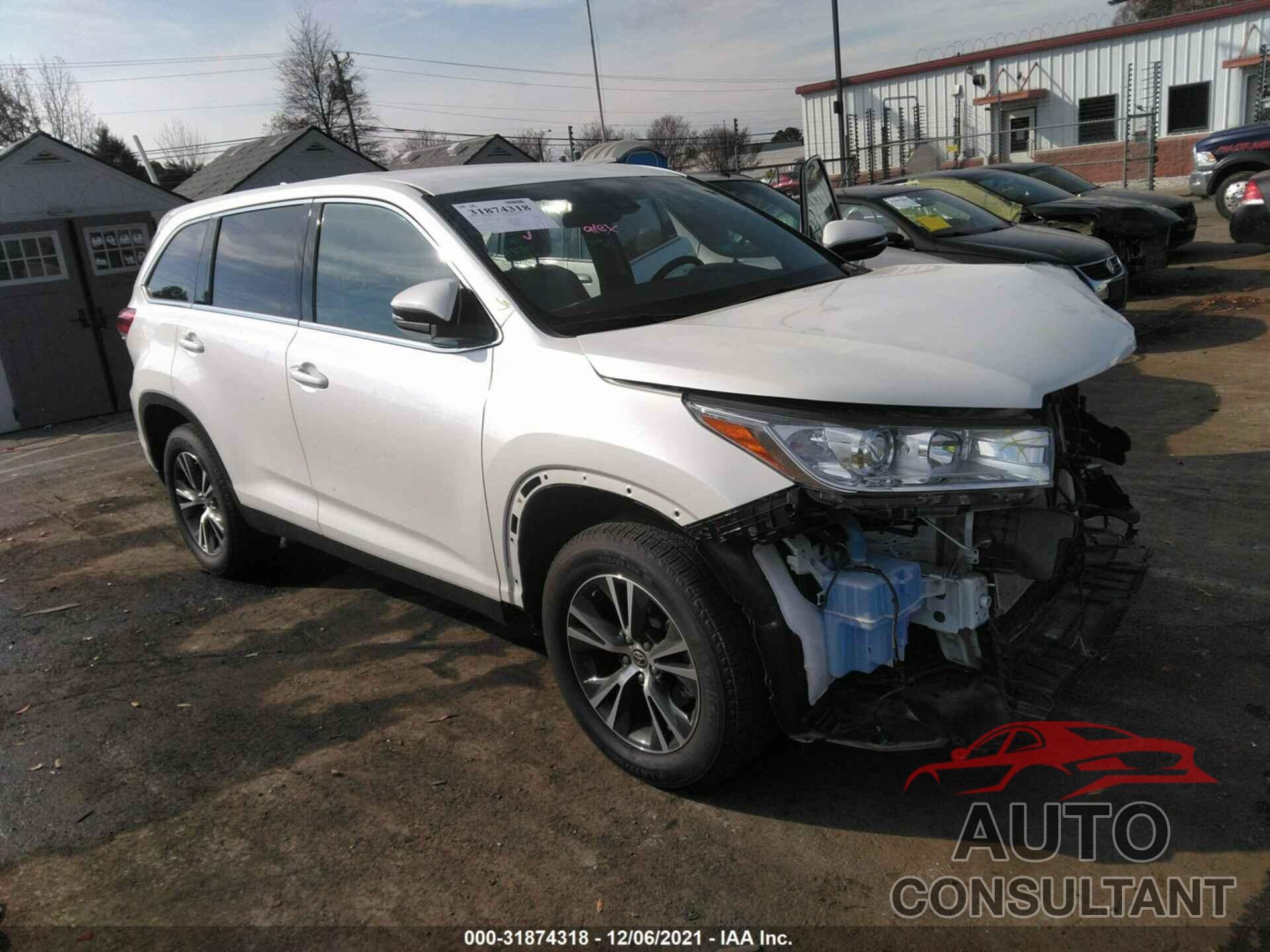 TOYOTA HIGHLANDER 2019 - 5TDZZRFH1KS367911