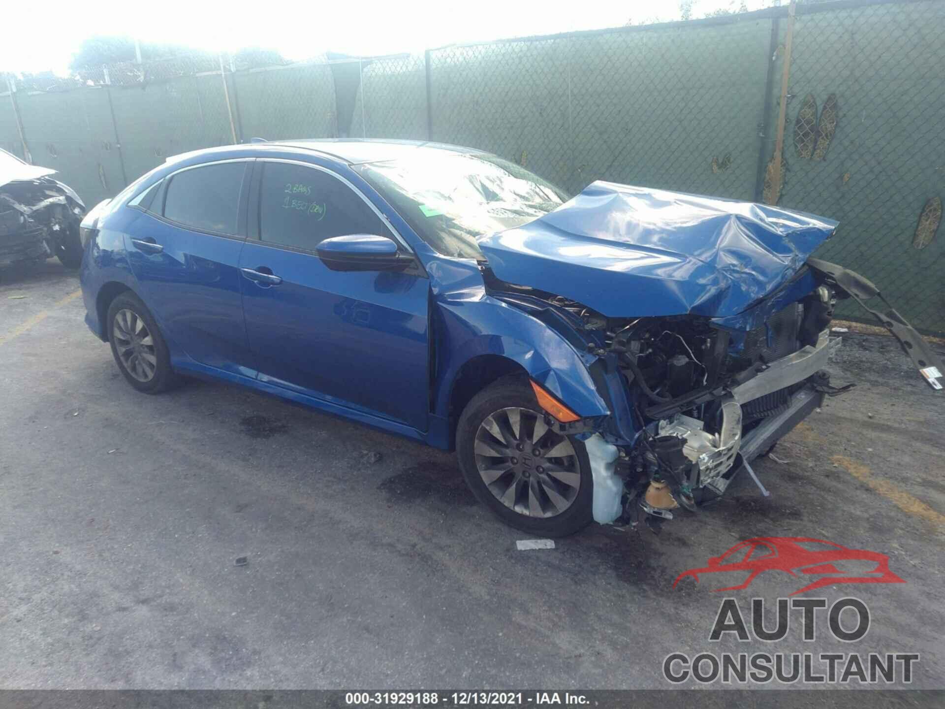 HONDA CIVIC HATCHBACK 2018 - SHHFK7H26JU427882