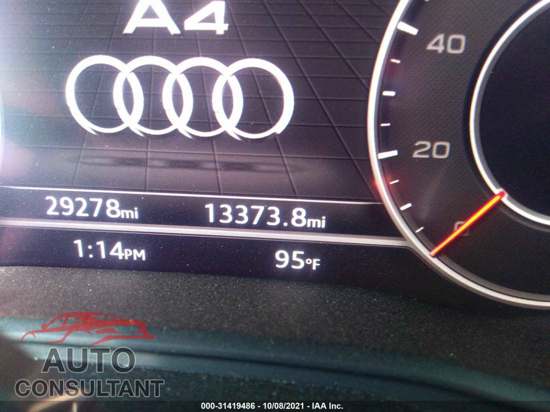 AUDI A4 2018 - WAULMAF44JA187687