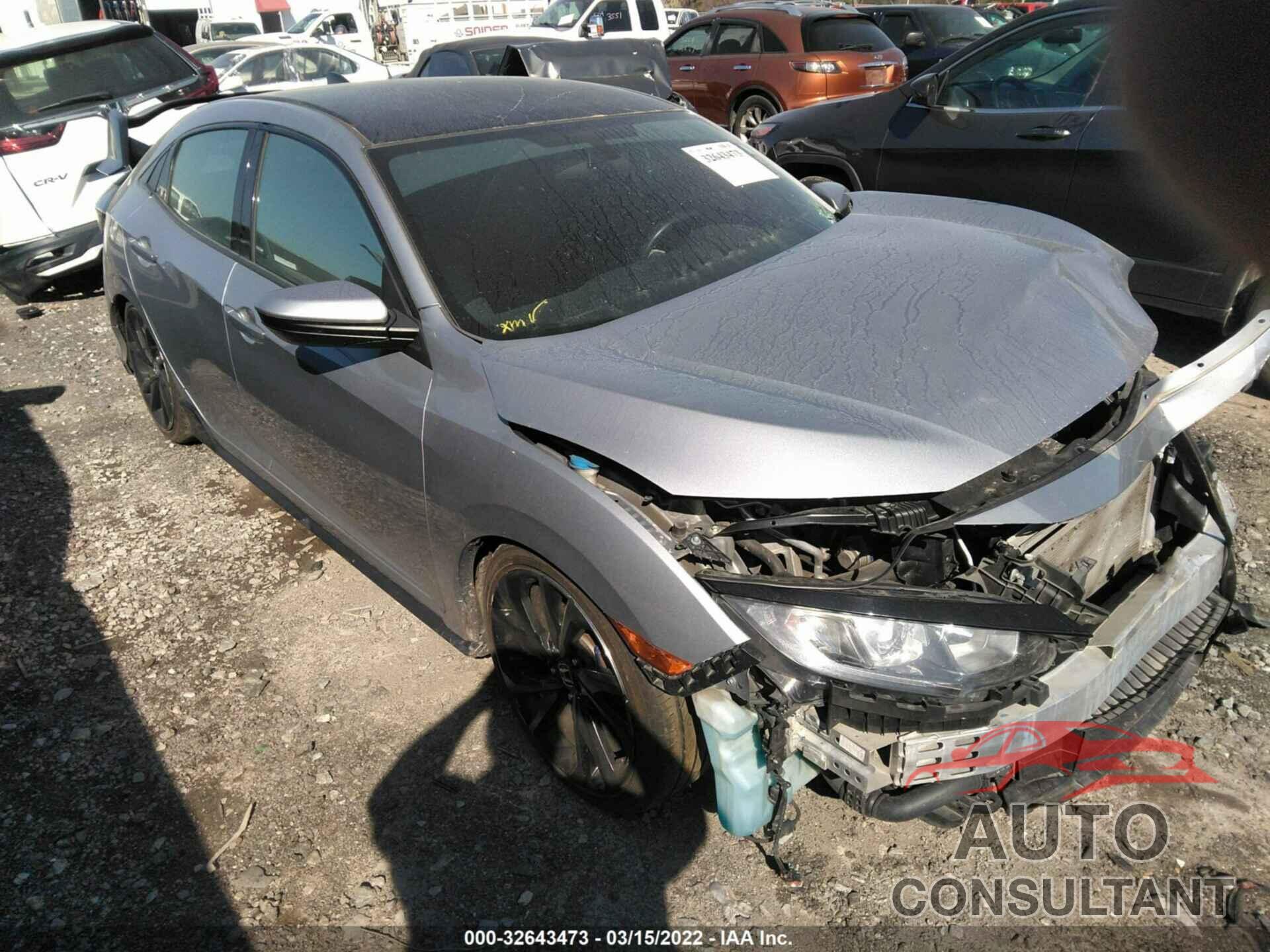 HONDA CIVIC HATCHBACK 2018 - SHHFK7H41JU217255