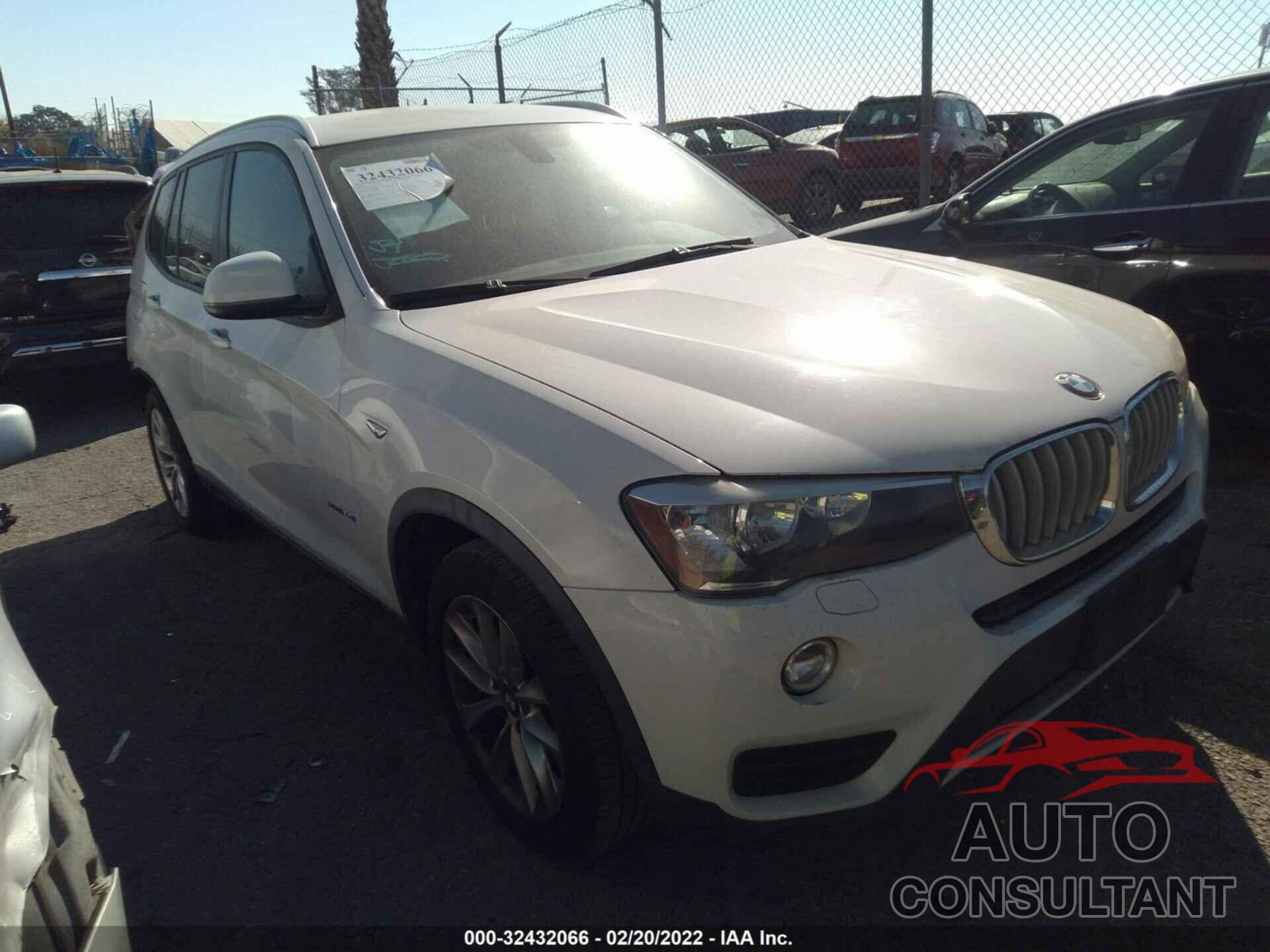 BMW X3 2016 - 5UXWX9C51G0D70001