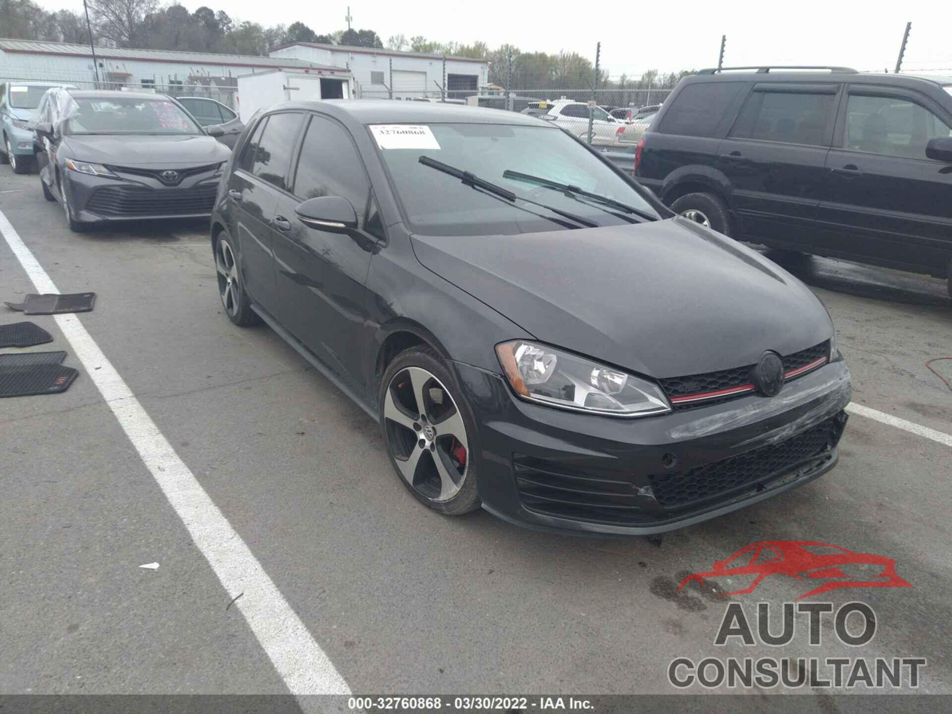 VOLKSWAGEN GOLF GTI 2016 - 3VW4T7AU3GM003241