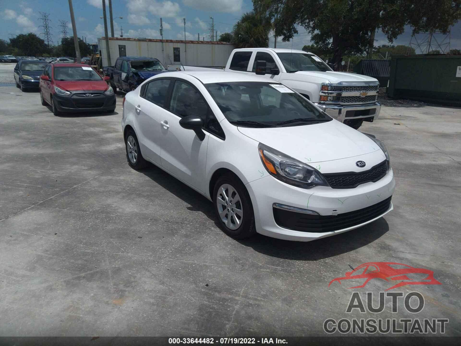 KIA RIO 2016 - KNADM4A39G6553319