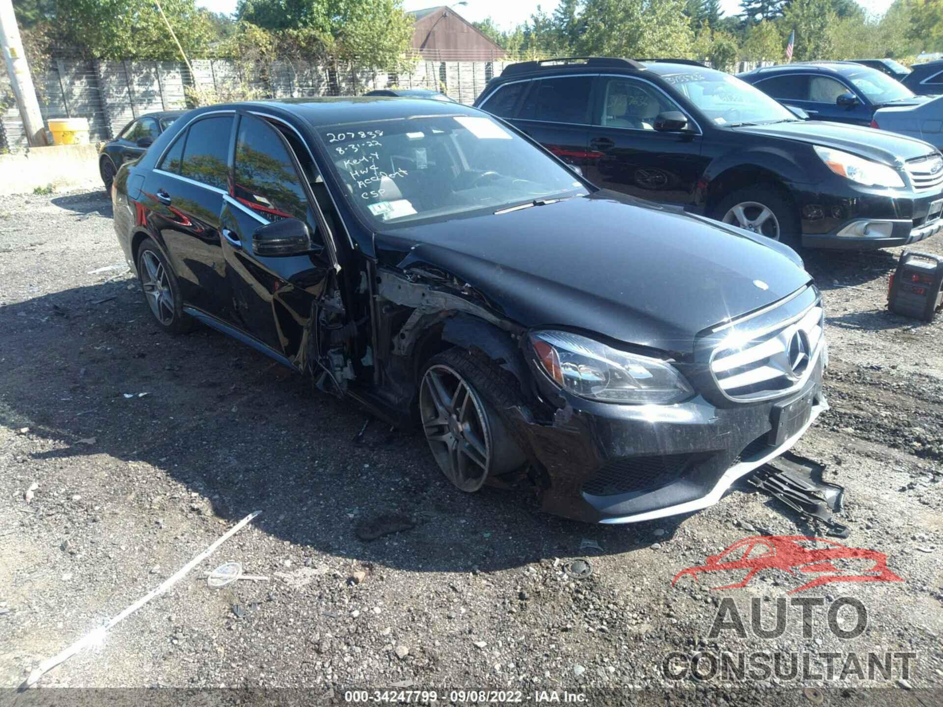 MERCEDES-BENZ E-CLASS 2016 - WDDHF8JB9GB285351