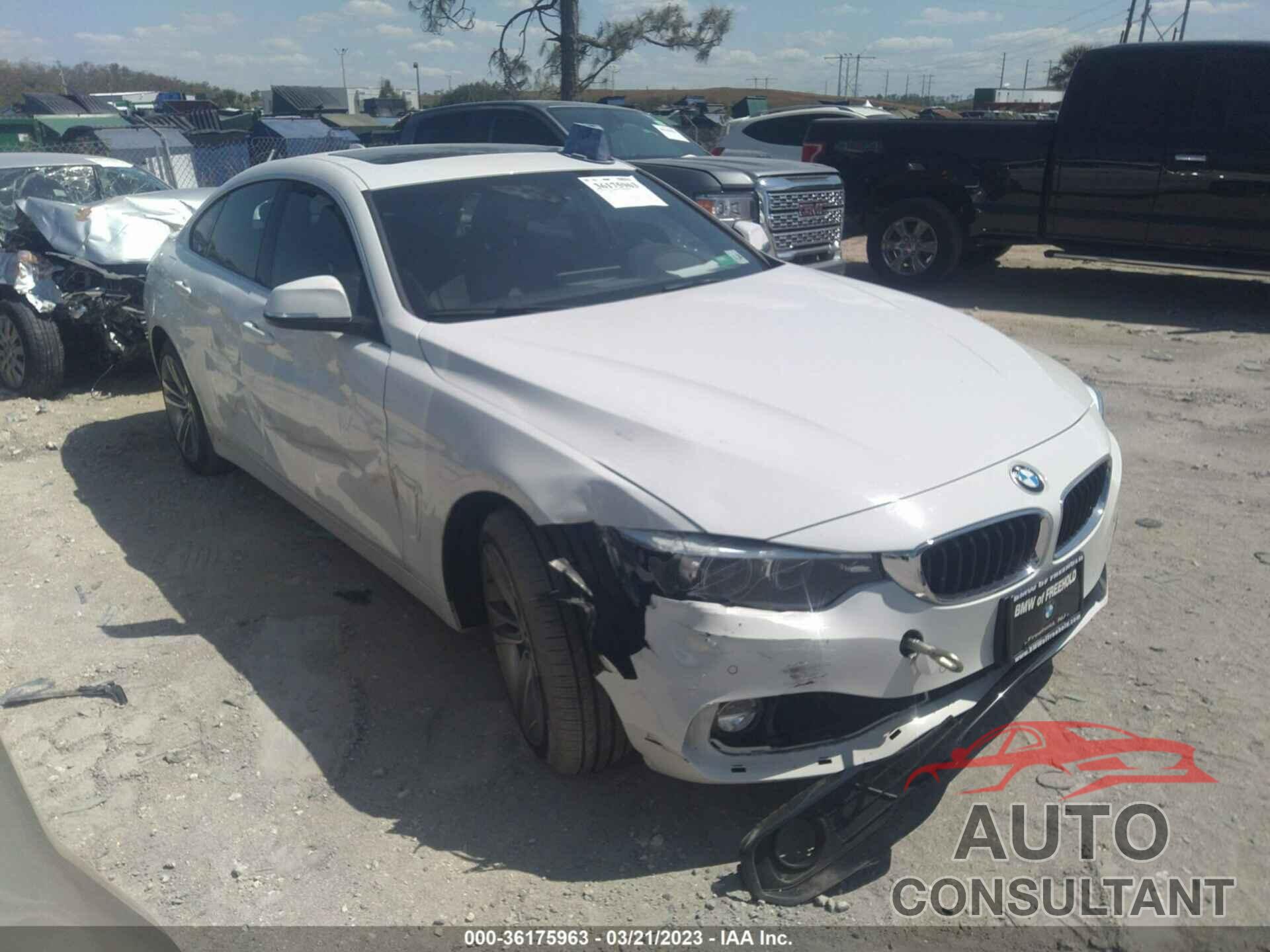 BMW 4 SERIES 2019 - WBA4J3C53KBL08209