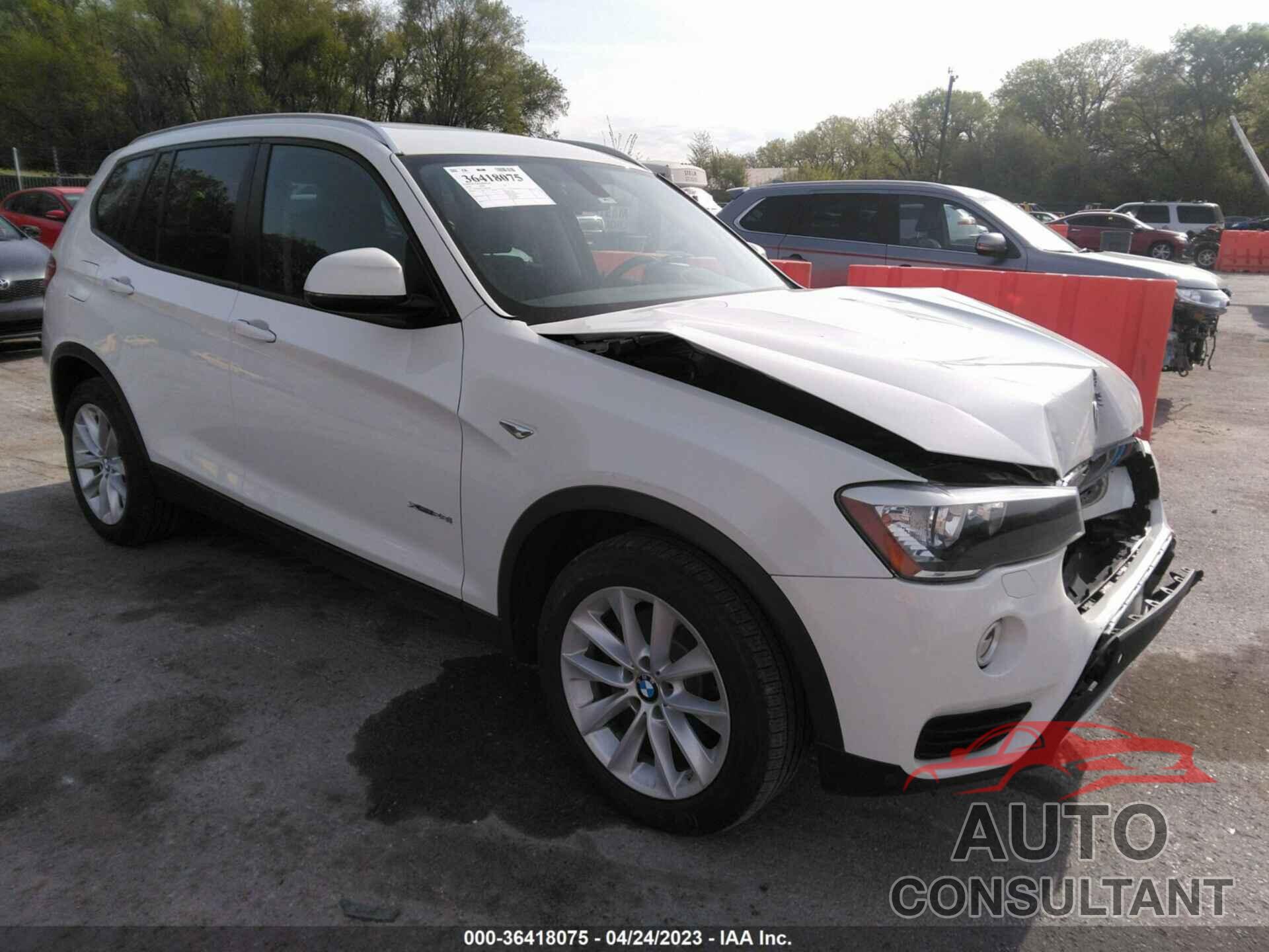 BMW X3 2016 - 5UXWX9C53G0D89388