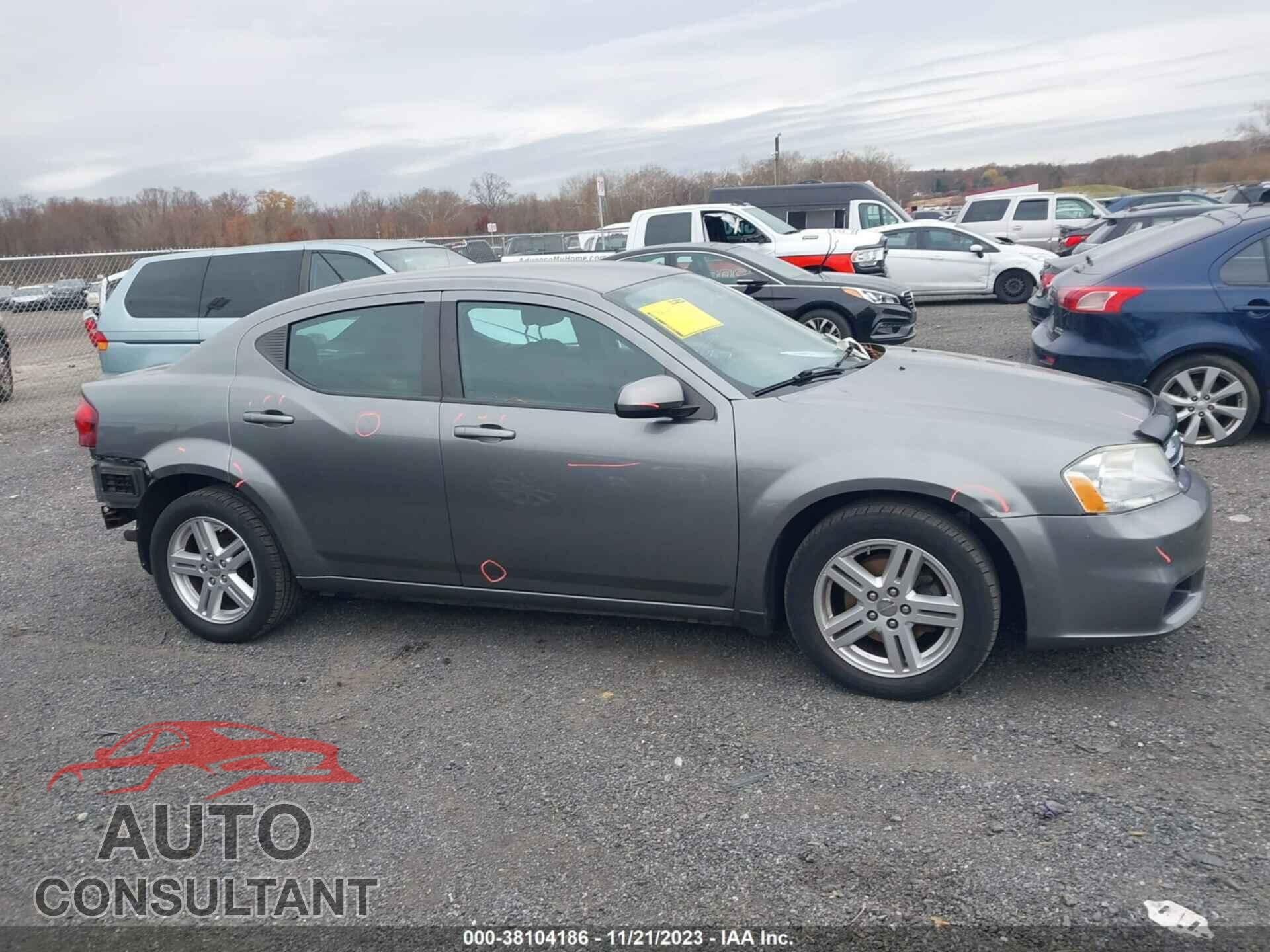 DODGE AVENGER 2013 - 1C3CDZCB6DN568480