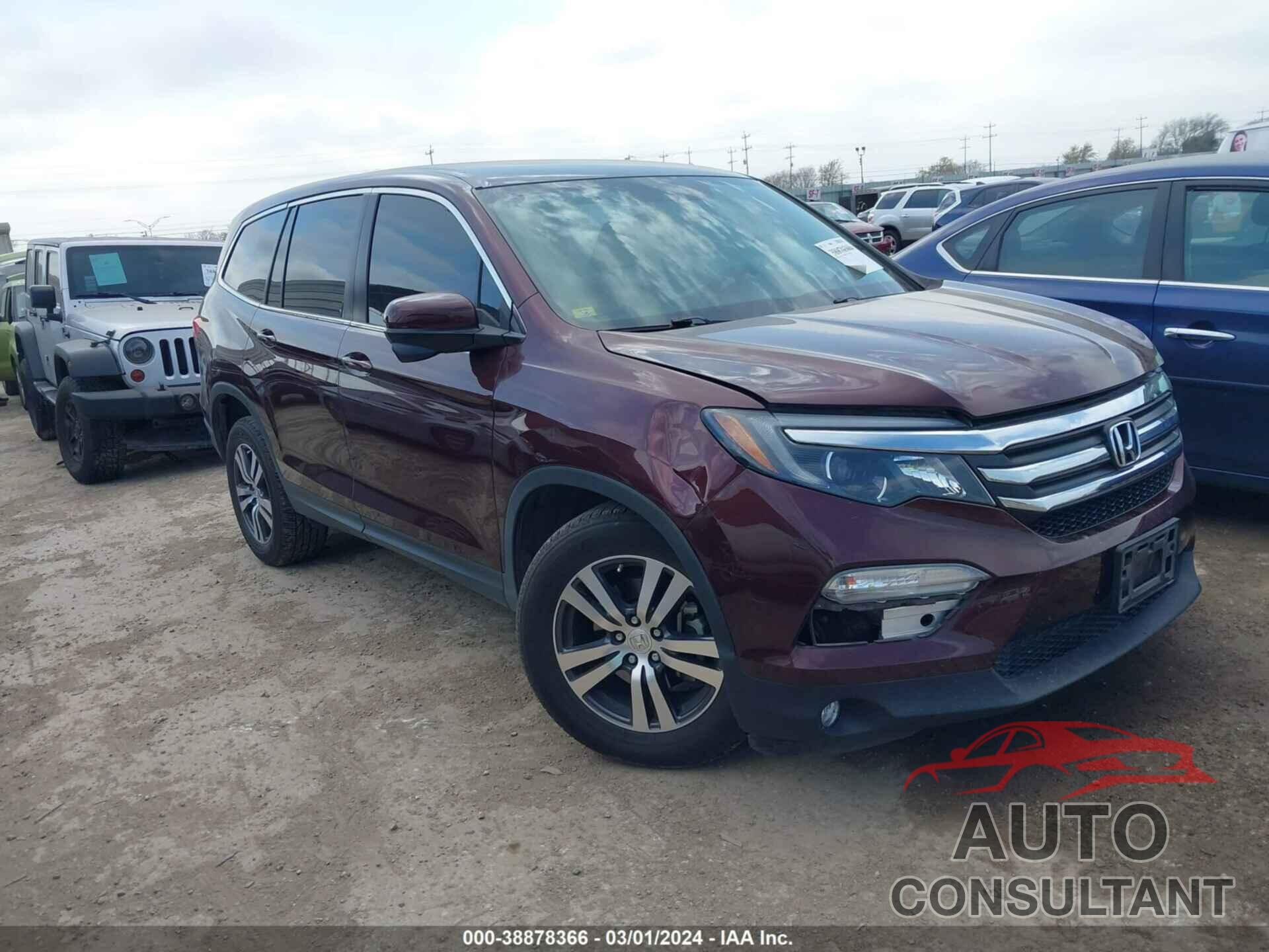 HONDA PILOT 2017 - 5FNYF5H30HB034580