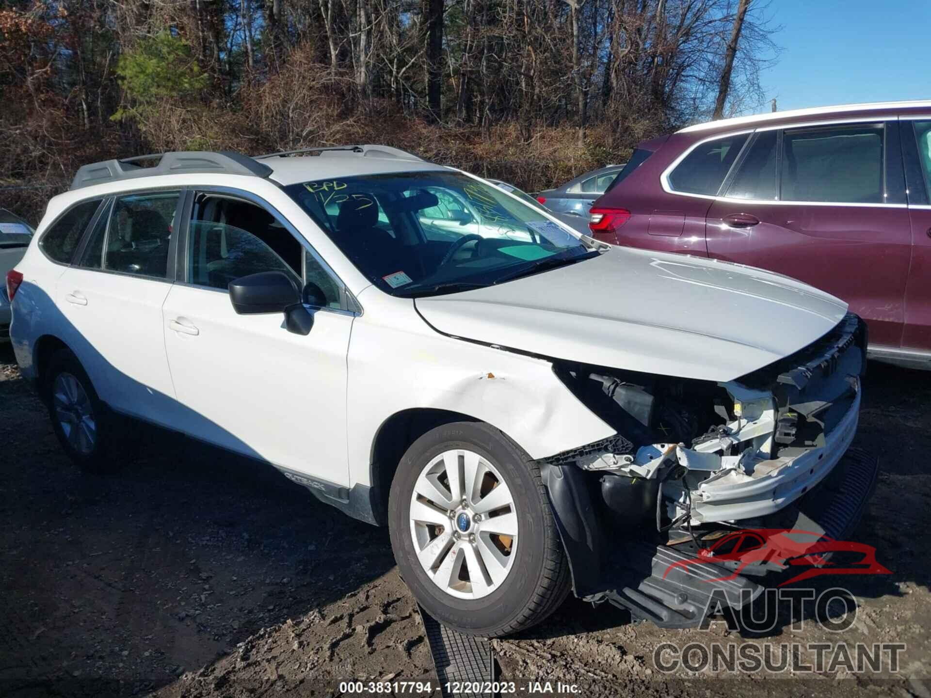 SUBARU OUTBACK 2017 - 4S4BSAAC7H3400984