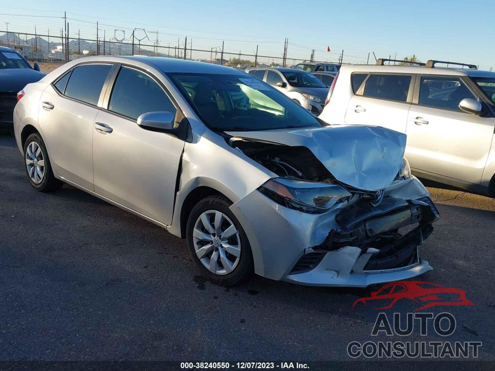 TOYOTA COROLLA 2016 - 2T1BURHE4GC691227