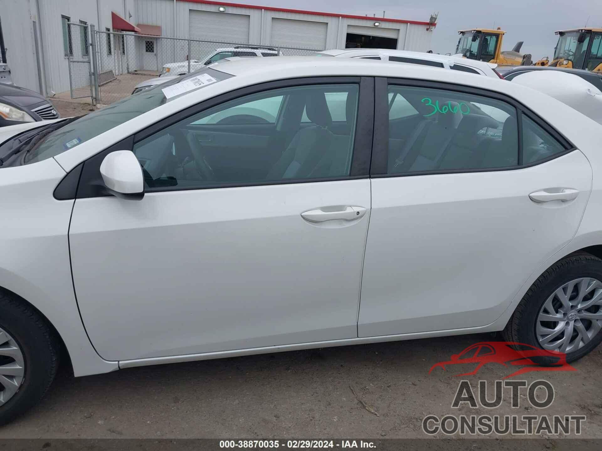 TOYOTA COROLLA 2019 - 5YFBURHE9KP921210