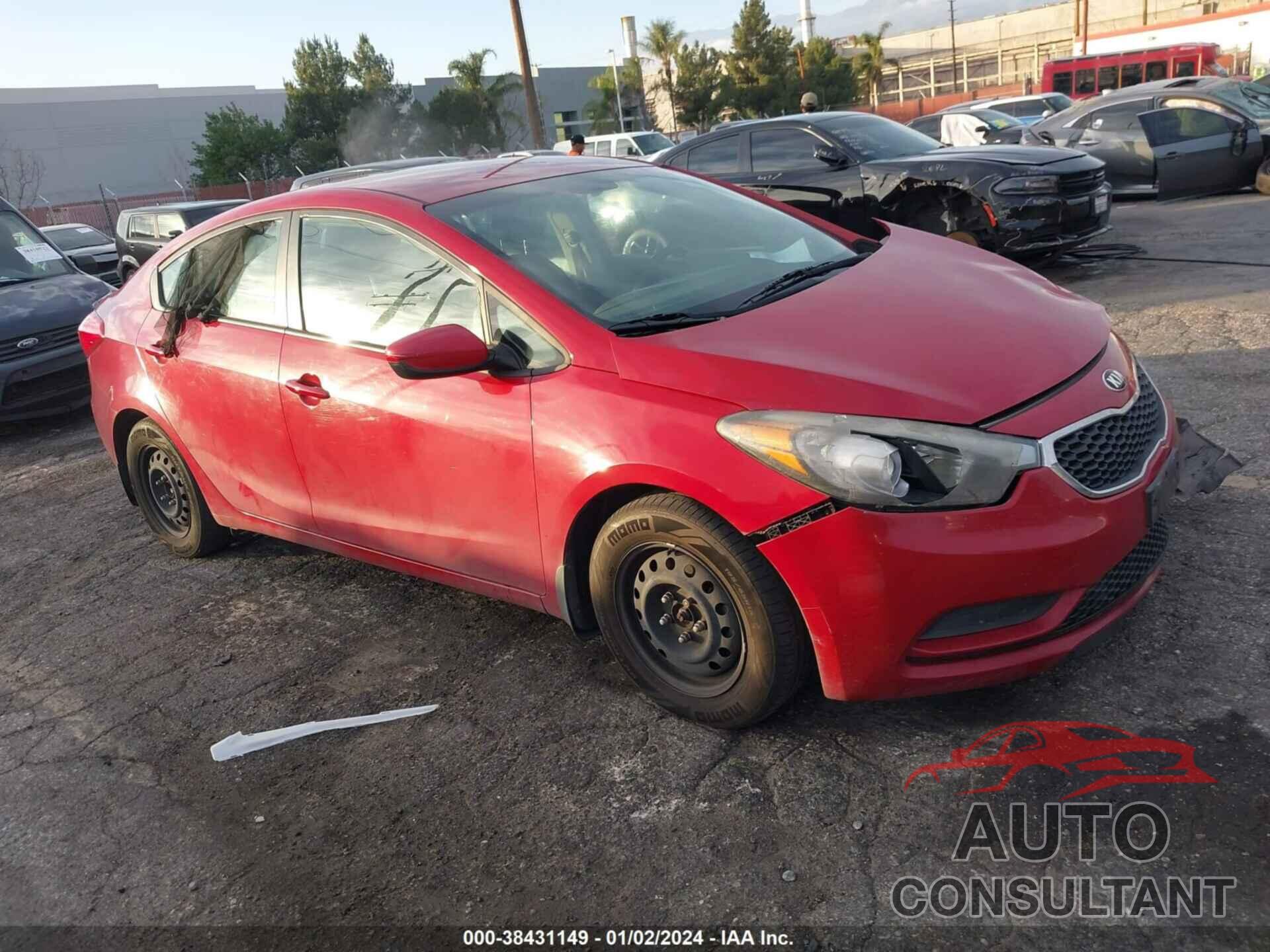 KIA FORTE 2016 - KNAFK4A61G5495589