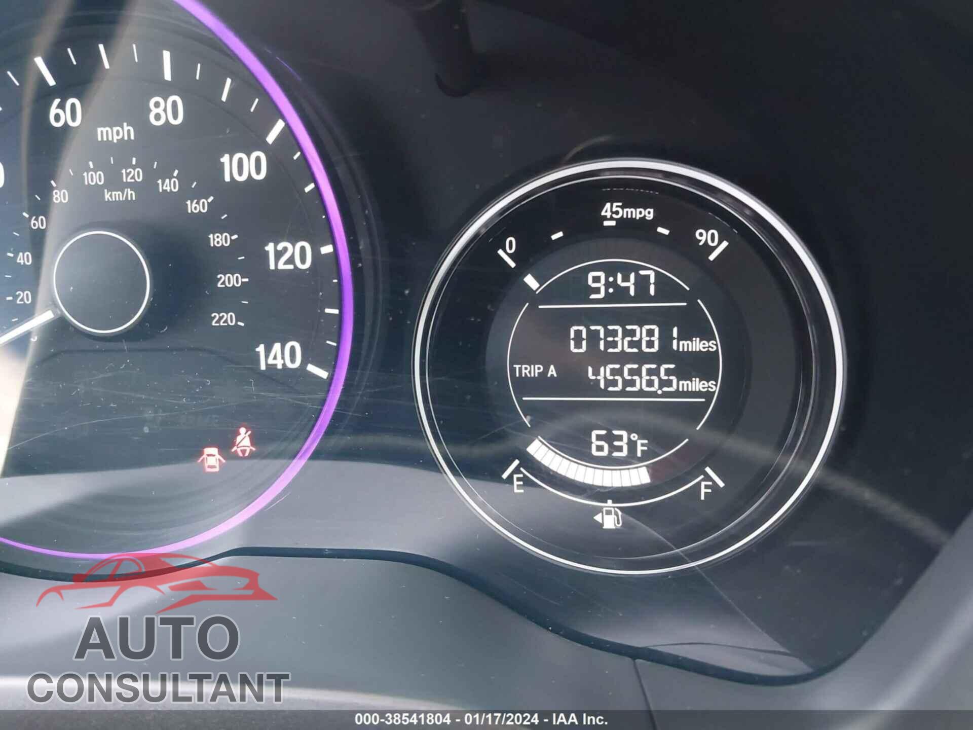 HONDA HR-V 2017 - 3CZRU5H35HG703313